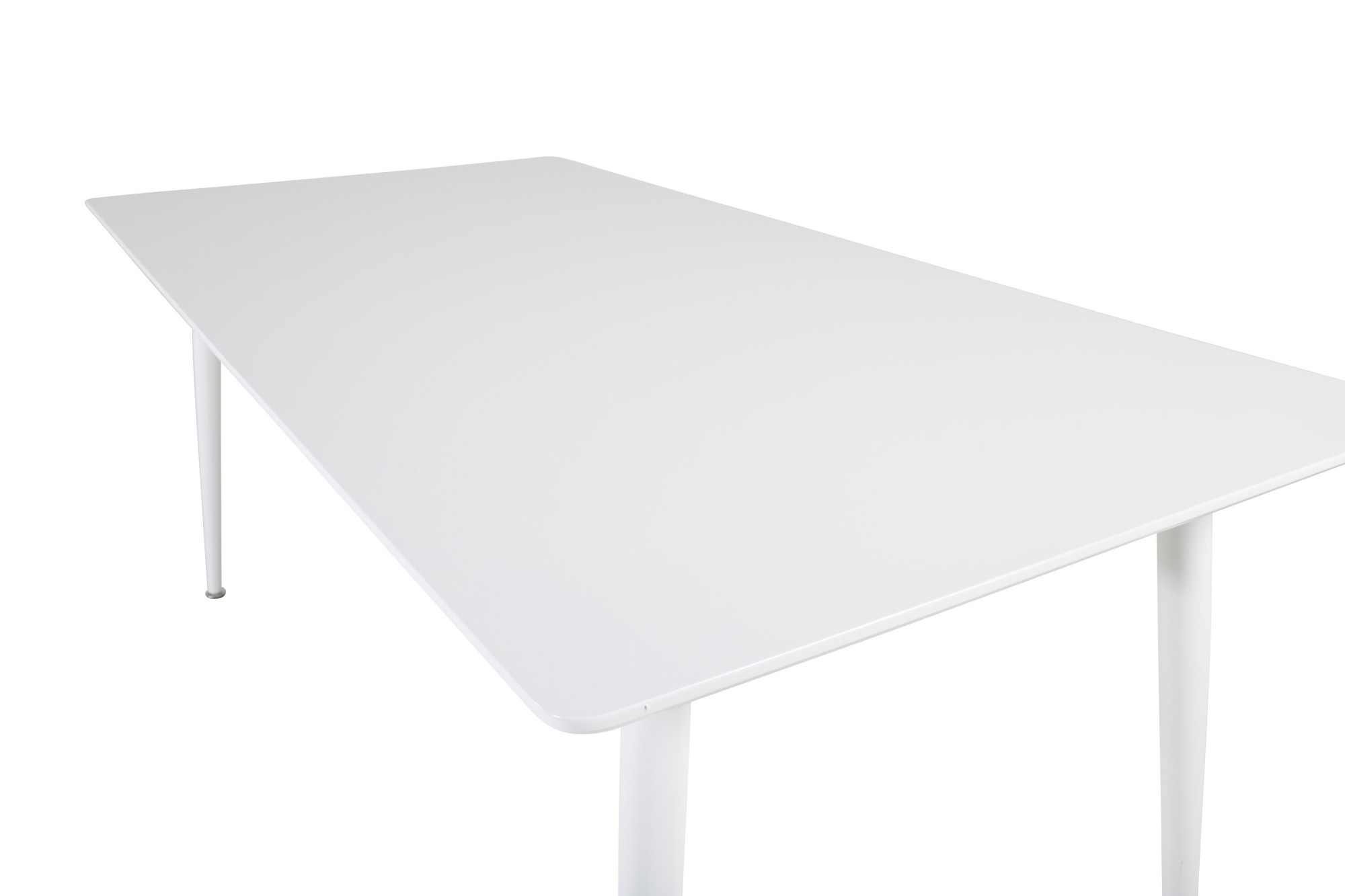 Venture Home Esstisch »Polar, rechteckiger Esstisch in hellem Weiß, 180 × 90 cm« Esszimmertisch, MDF, Metallbeine, rechteckig, hell, skandinavisch