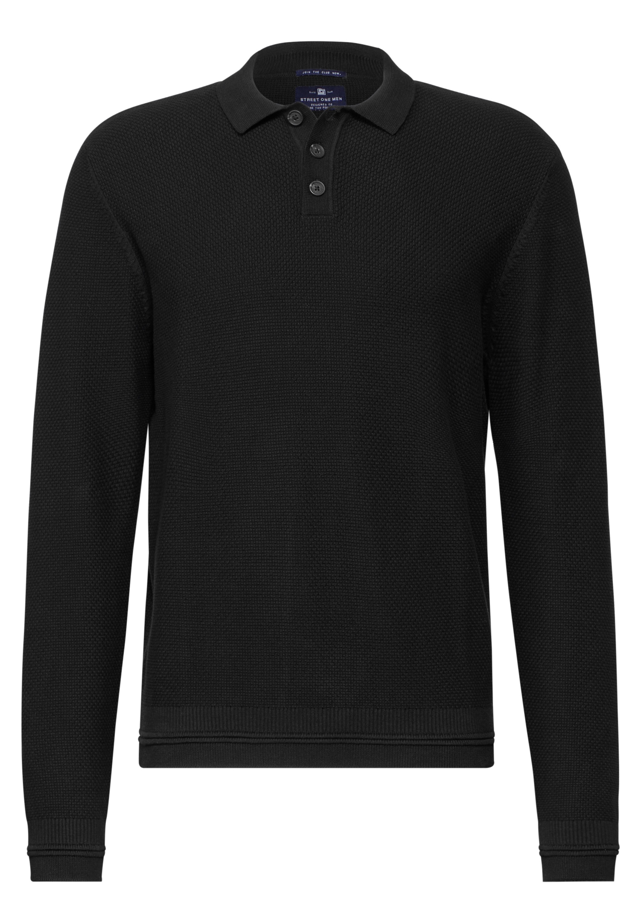 STREET ONE MEN Strickpullover, mit grober Struktur