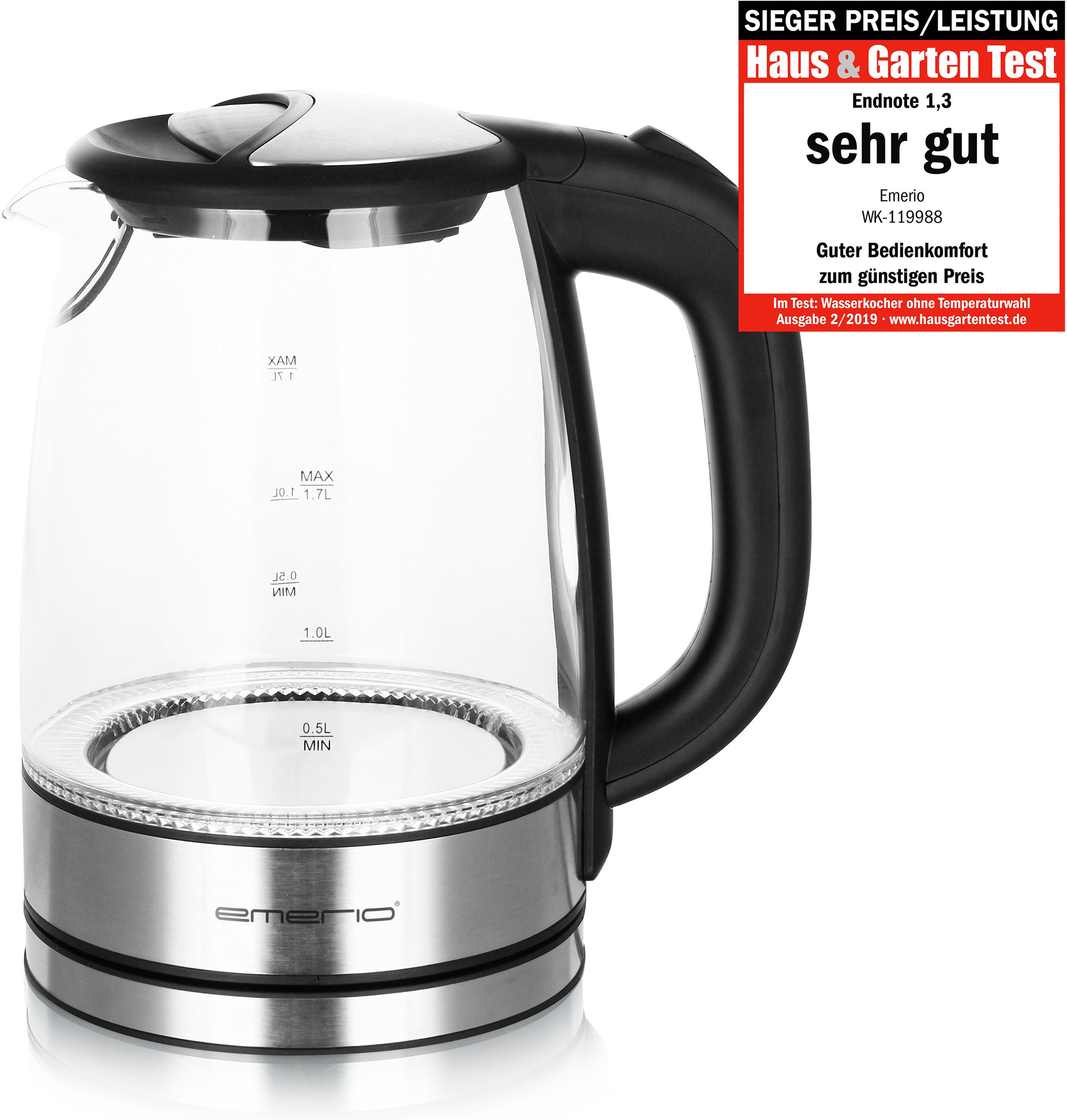 Emerio Wasserkocher "WK-119988" günstig online kaufen