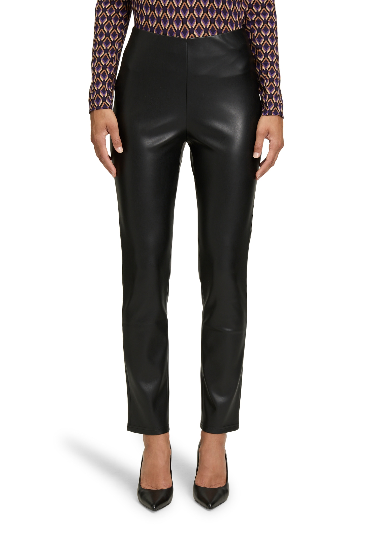 Betty Barclay Lederimitathose "Damen Slim Fit" Material günstig online kaufen
