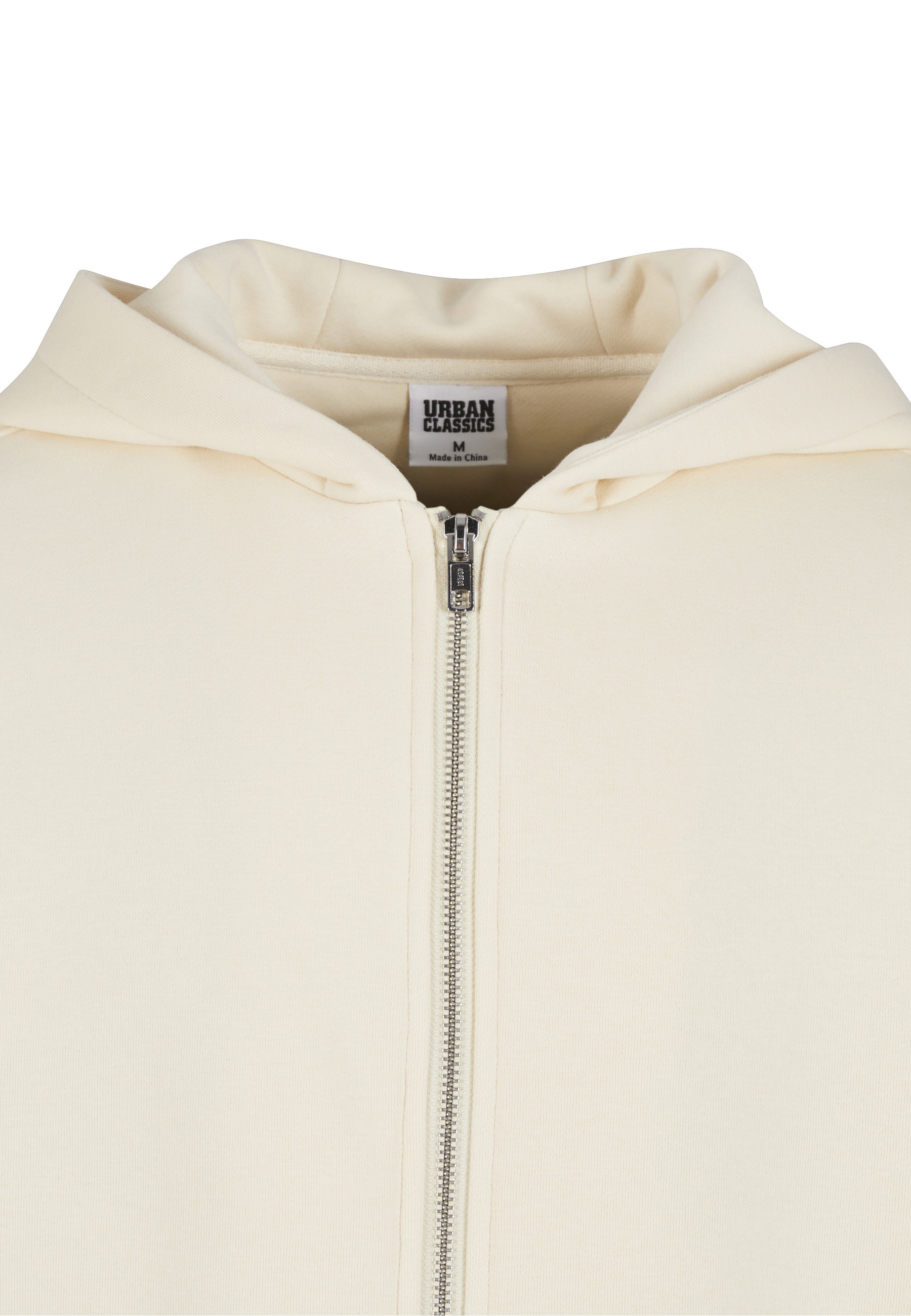 Urban Classics Fluffy Zip Hoodie White Sand 2XL 2