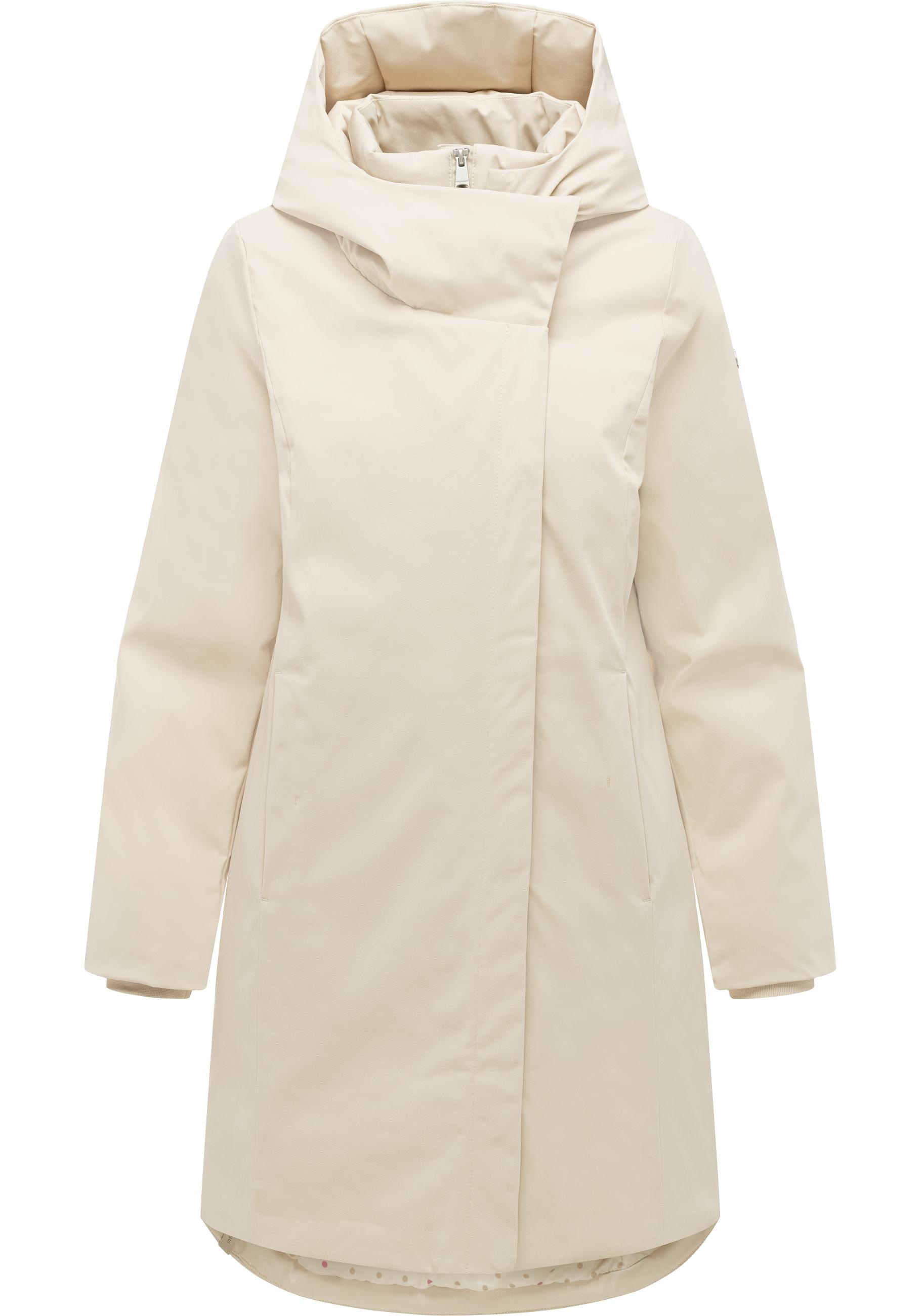 Ragwear Kurzmantel "Pavleen Y" Griffiger Damen Mantel mit hohem Kragen