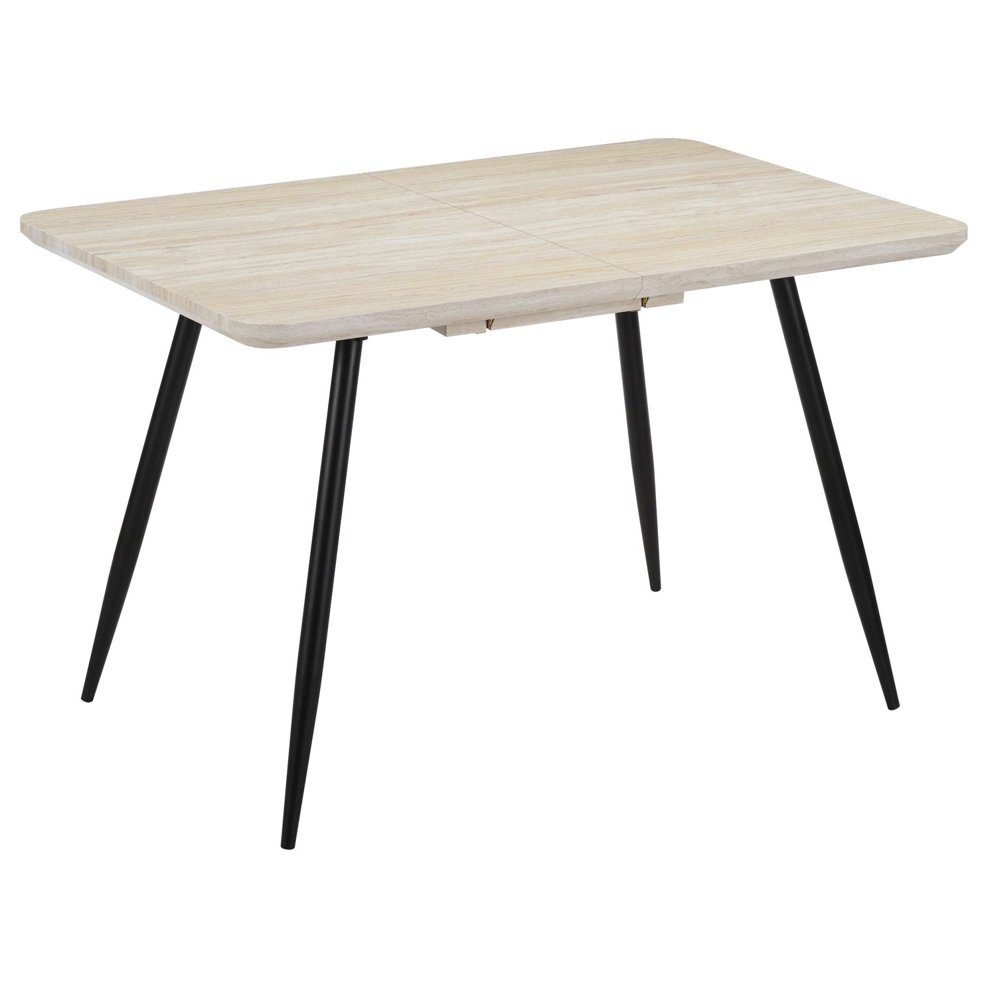 OTTO home Esstisch "Ombrone" ausziehbar 120-160 cm, Synchronauszug, inkl Einlegeplatte, Breite 80cm
