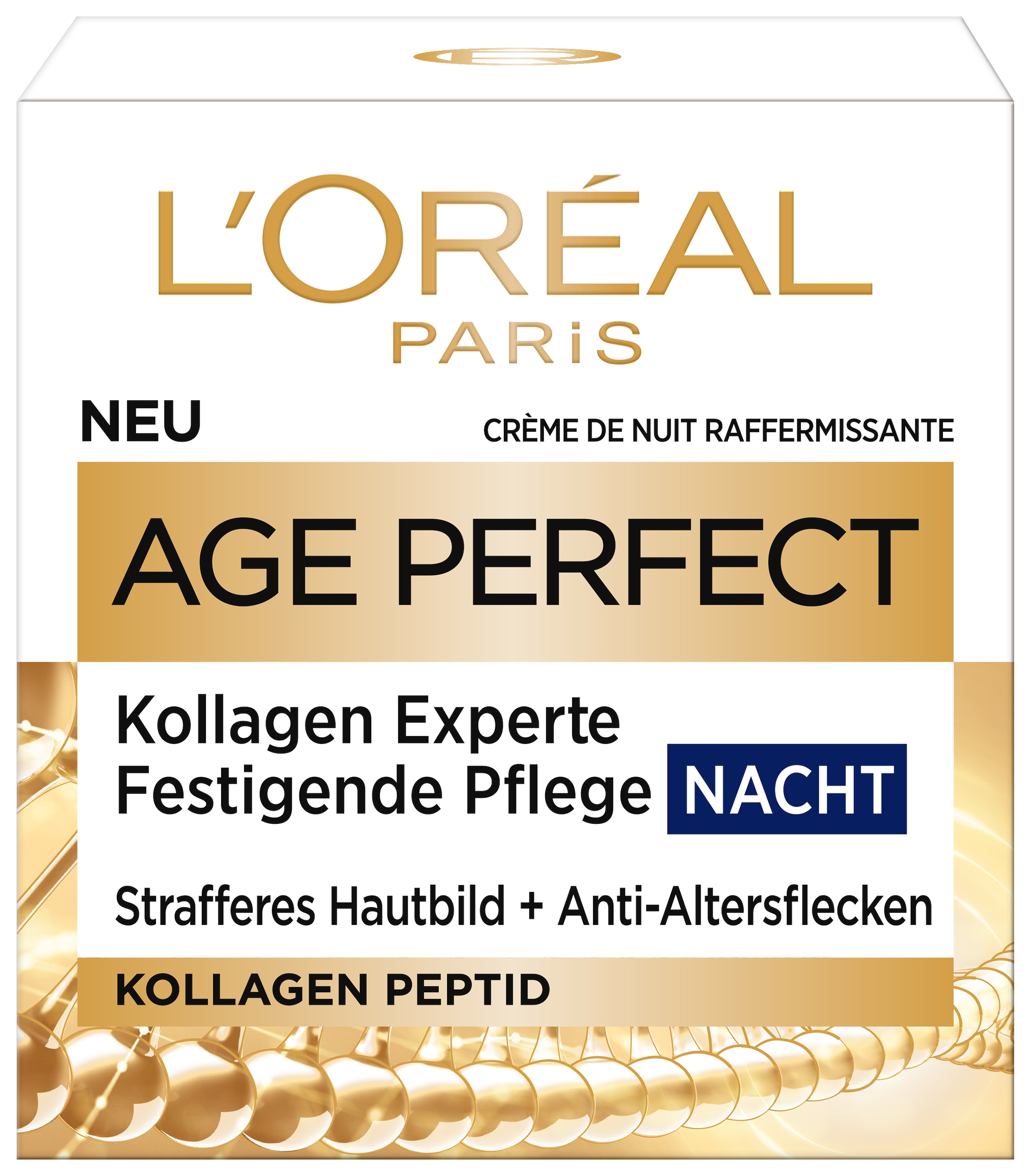 L'ORÉAL PARIS Nachtcreme »AGE PERFECT PRO-KOLLAGEN EXPERTE NACHTCREME« feuchtigkeitsspendend, sorgt für mehr Straffheit