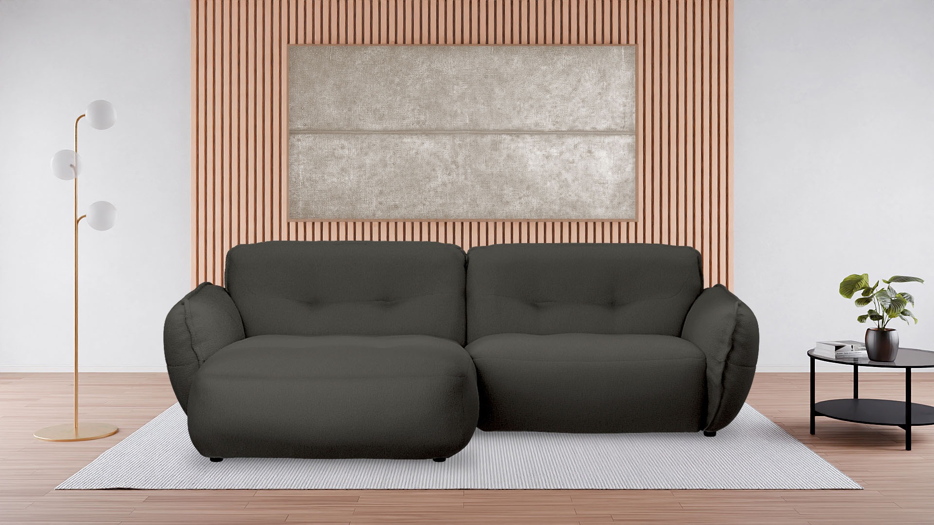 BETYPE Ecksofa "Be Fluffy Mega Sofa, bequem, viel Platz, Breite 289cm, L-Fo günstig online kaufen