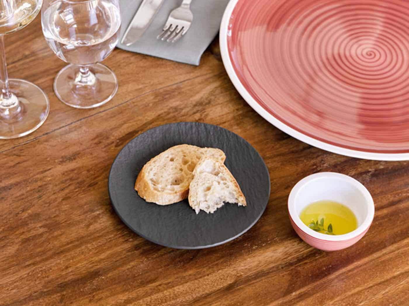 Villeroy & Boch Brotteller »Brotteller Manufacture Rock ø 15.3 cm 6er Set schwarz«