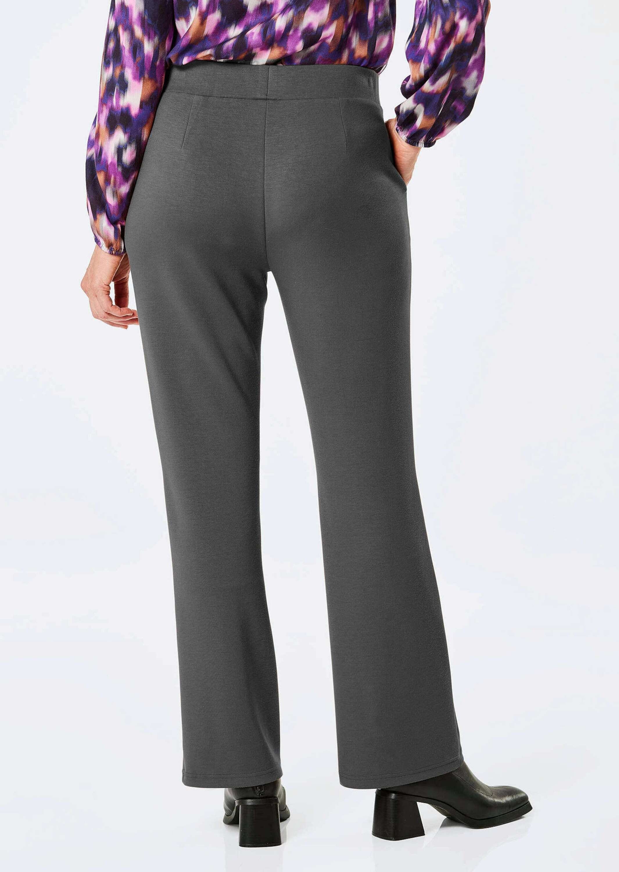 GOLDNER Chinohose »Kurzgröße Jerseyhose VERA mit Biesen«