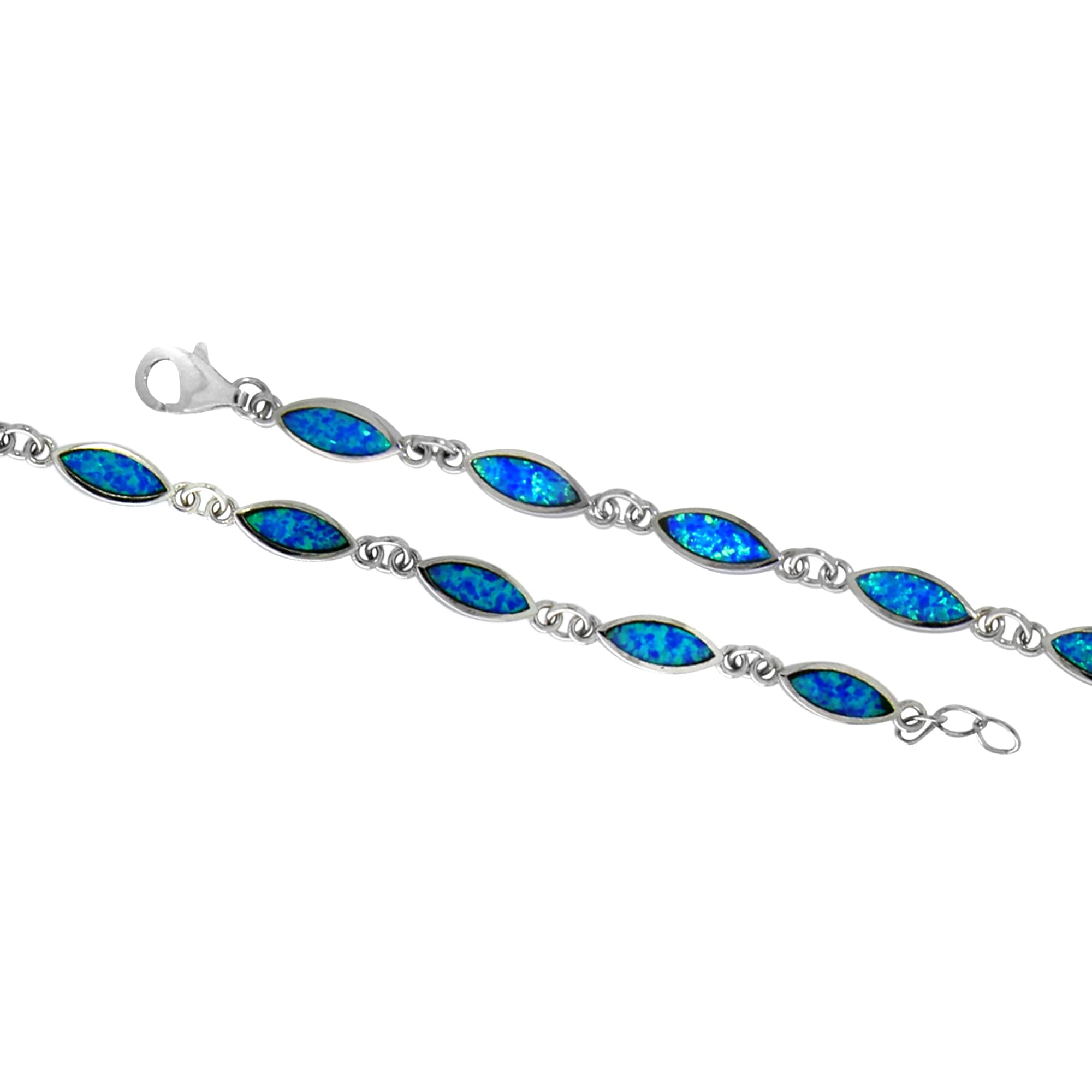 Armband »925/- Sterling Silber Opal blau«