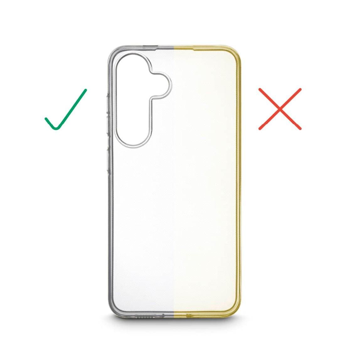 Hama Smartphone-Hülle »Handyhülle „Always Clear“ für Galaxy S25 (kratzfest, ohne Vergilben)«, ohne schnelles Vergilben