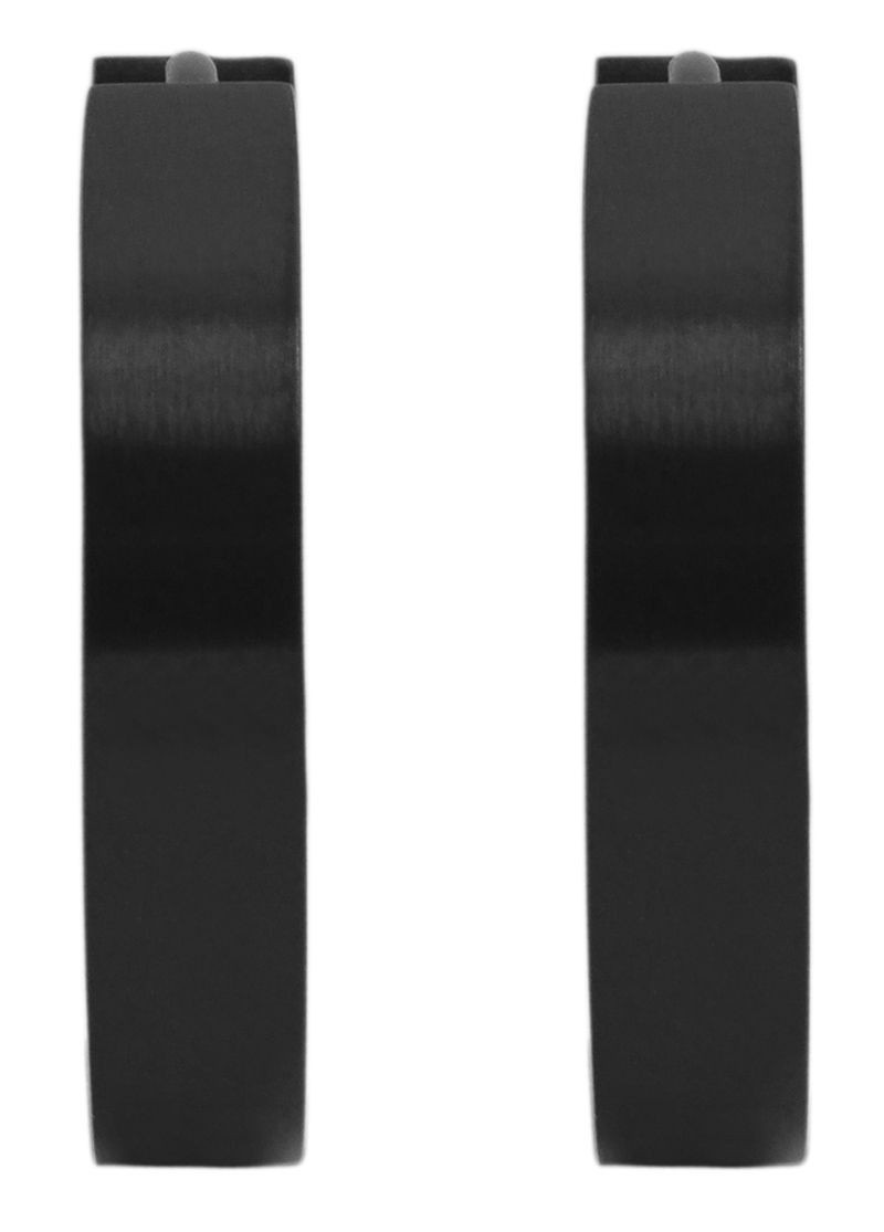 Paar Creolen ADELIA´S "Damen Creolen aus mattem Edelstahl Ø 16 mm", silber, Ohrringe, Damen, Damen, Edelstahl 4