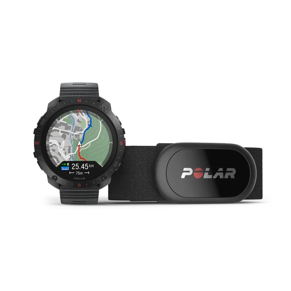 POLAR Kinder Smartwatch "GRIT X2 PRO", schwarz, Smartwatches, inkl. H10 Brustgurt