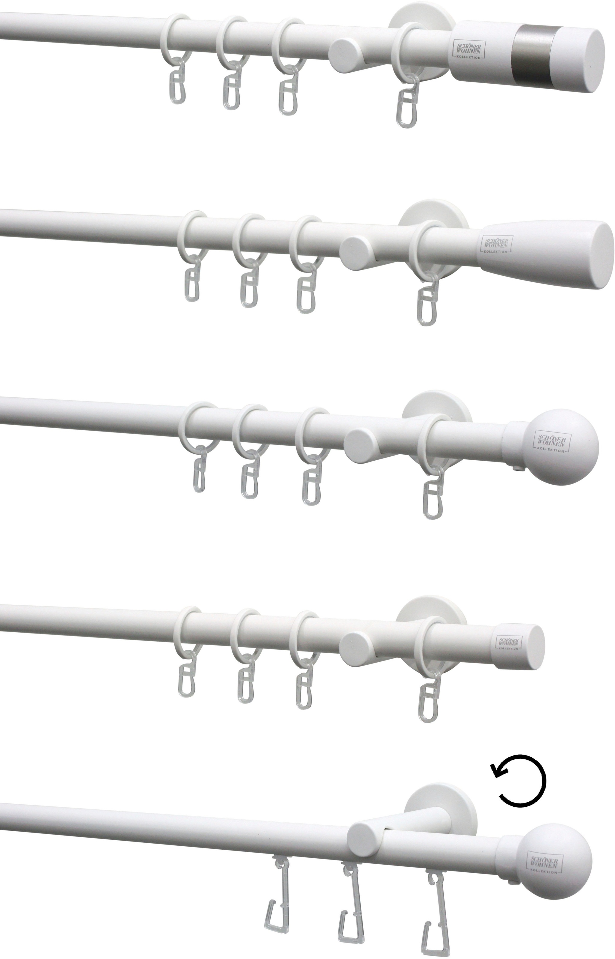 Thumbnail - SCHÖNER WOHNEN-Kollektion Wandträger "Träger offen für Ø 20 mm" Serie Einzelprogramm Leon Ø 20 mm