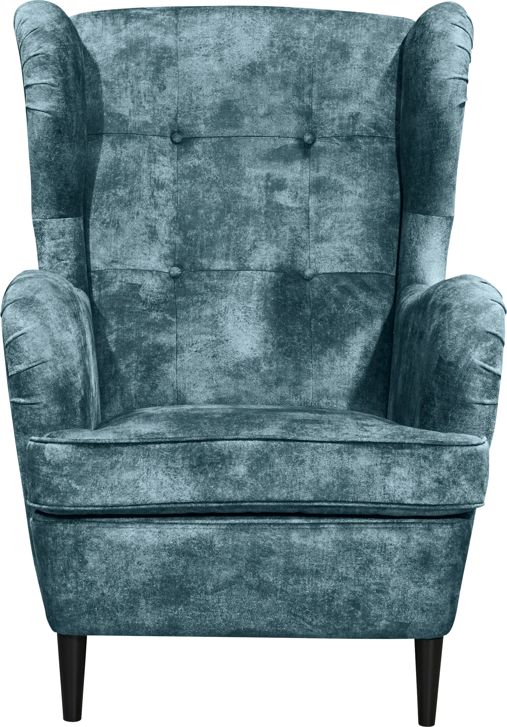 ED EXCITING DESIGN Ohrensessel Oskar, mit Massivholzfüßen günstig online kaufen