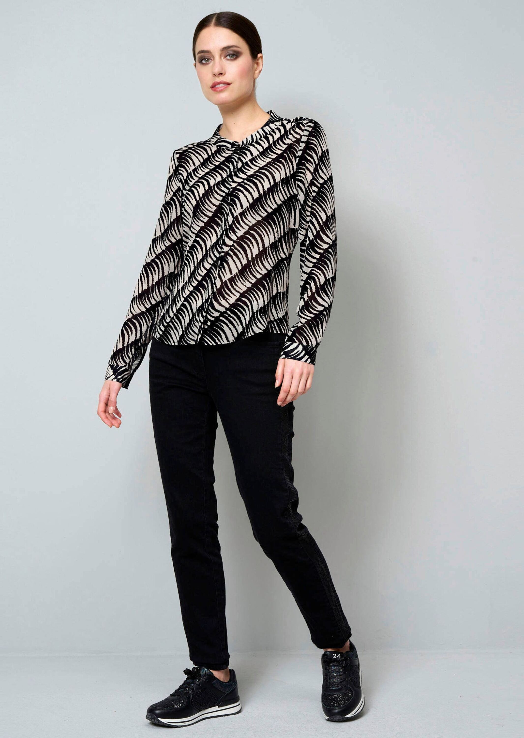 Thumbnail - Alba Moda Hemdbluse "Bluse Bluse in transparenter Qualität"