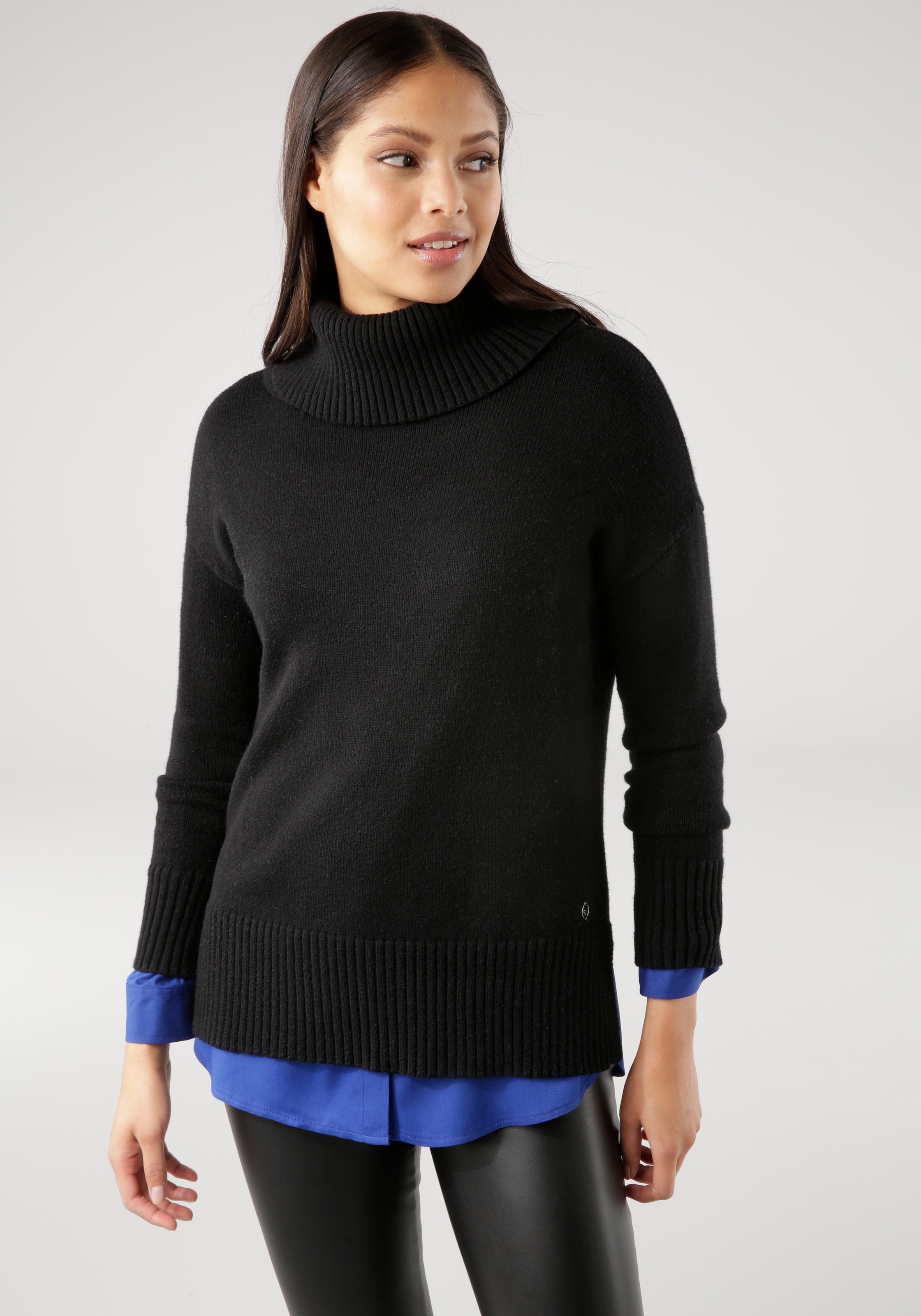 Tamaris Rollkragenpullover, in lässiger Form mit seitlichen Schlitzen günstig online kaufen