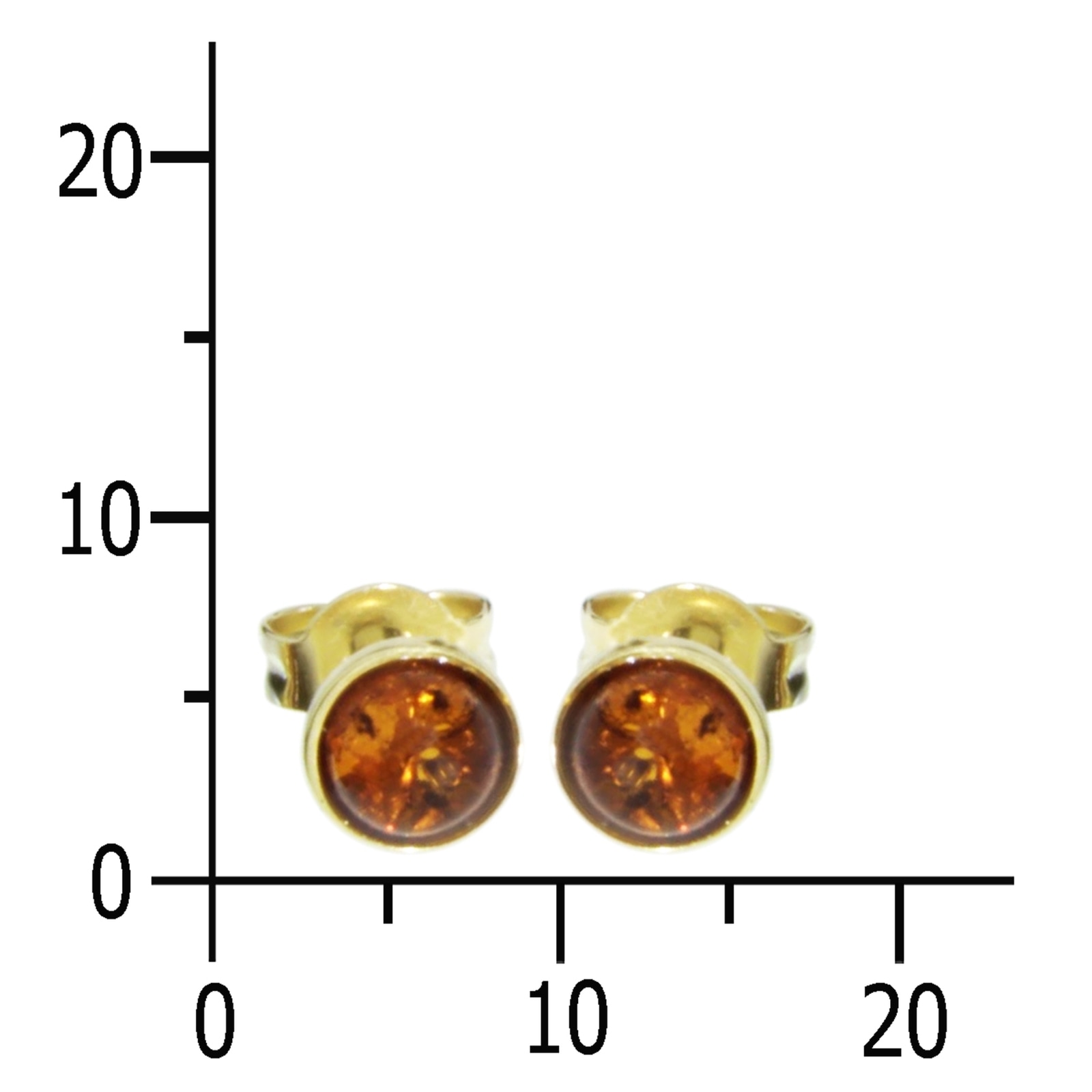 OSTSEE-SCHMUCK Paar Ohrstecker »Ostsee-Schmuck Ohrstecker Classic 5 mm Ohrstecker Classic 5 mm«, (2 tlg.)
