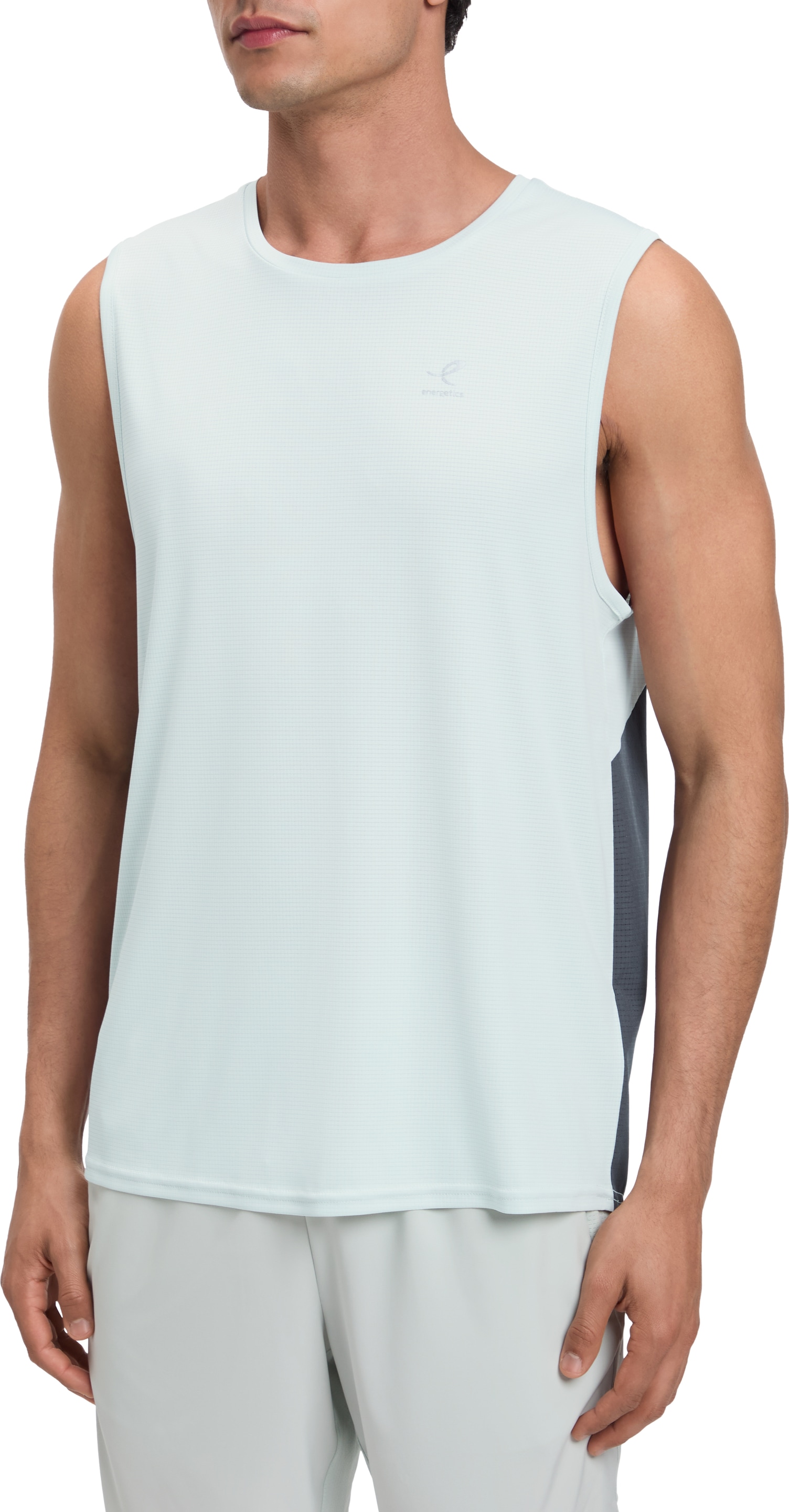 Energetics Laufshirt "HE.-TANK-SHIRT STEFAN SL M" mit Rundhalsausschnitt mit Bündchen, aus Polyester, Regular Fit