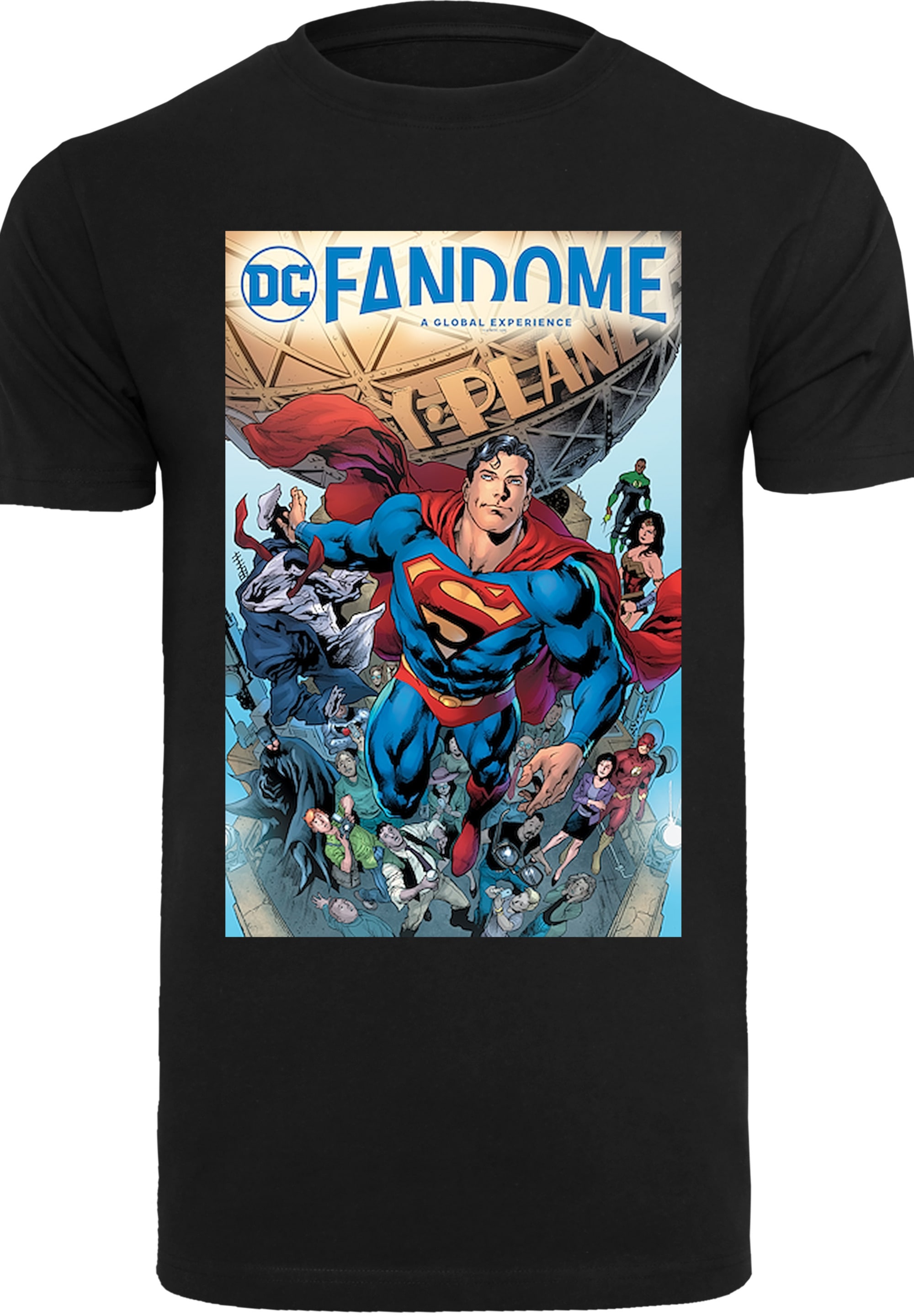F4NT4STIC T-Shirt »DC Comics Fandome Superman Superheld«, Herren,Premium Merch,Regular-Fit,Basic,Bedruckt