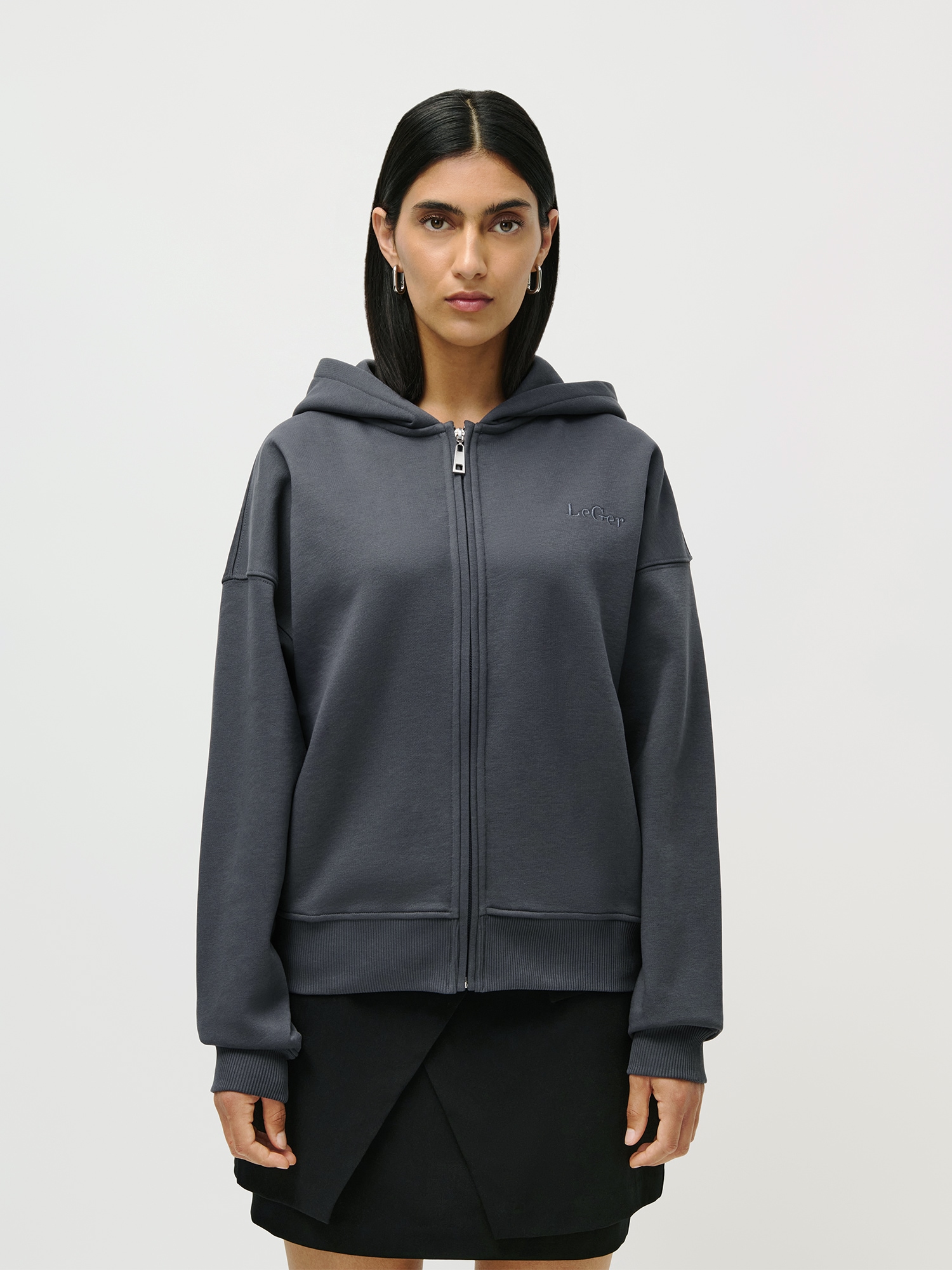 LeGer Kapuzensweatjacke "Fenna, LeGer by Lena Gercke", Mit hochwertiger Log günstig online kaufen
