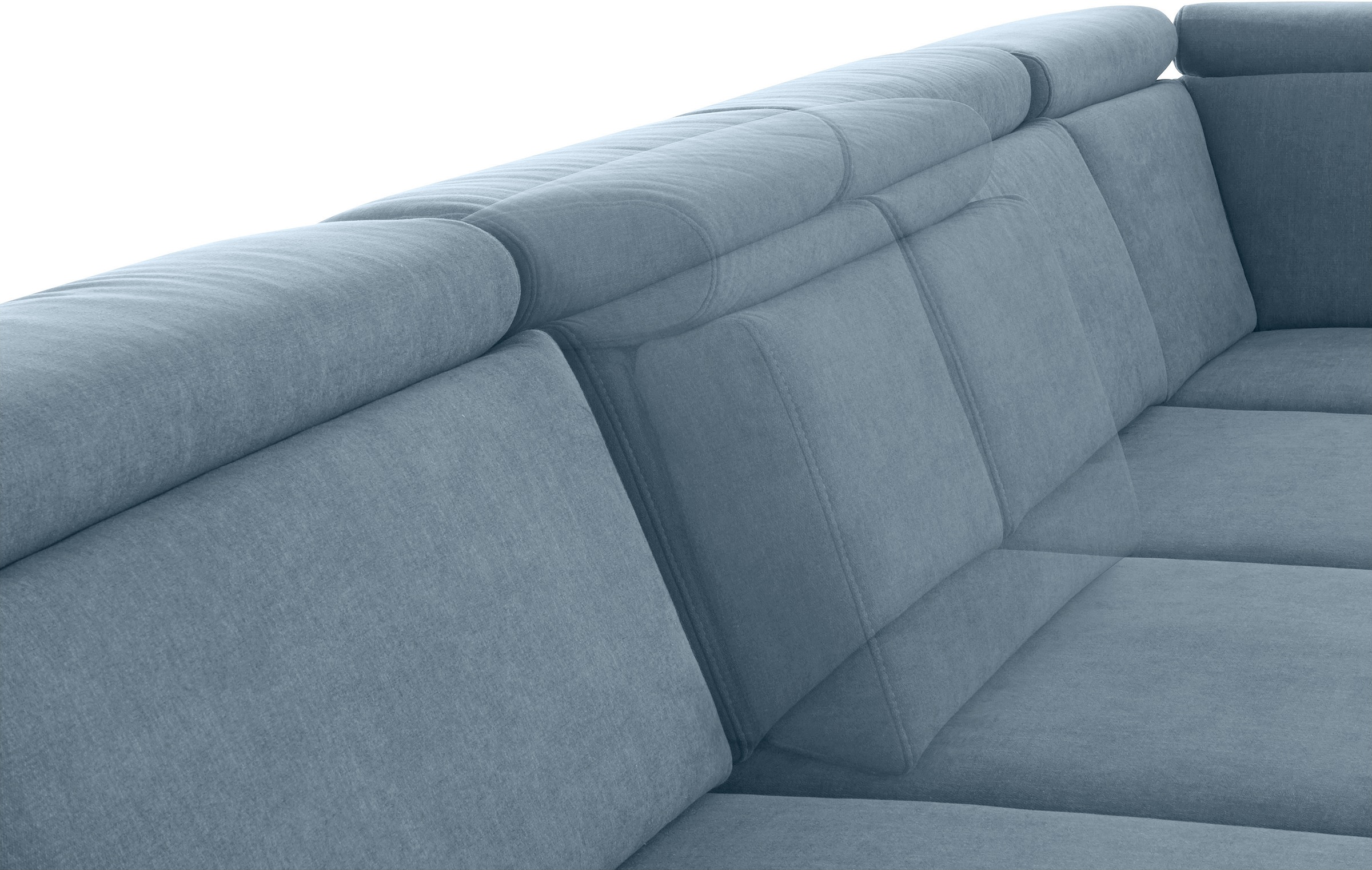 sit&more Wohnlandschaft »Brisbane U-Form«, Fußhöhe 12 cm, inklusive Sitztiefen-, Armteil- und Kopfteilverstellung