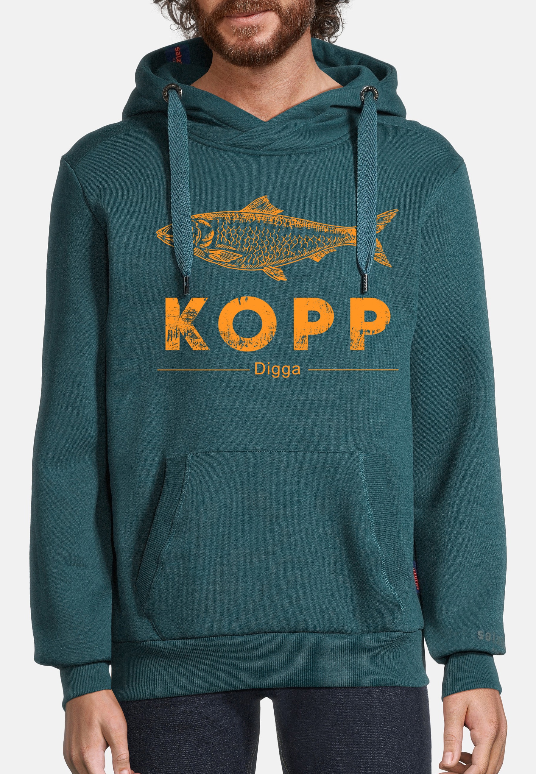 salzhaut Kapuzenpullover »Hoodie HEFF - FISCHKOPP«