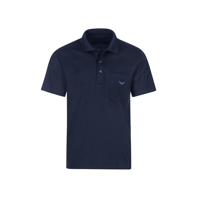 Trigema Poloshirt aus Single-Jersey Kragen mit Knopfleiste | BAUR | Poloshirts