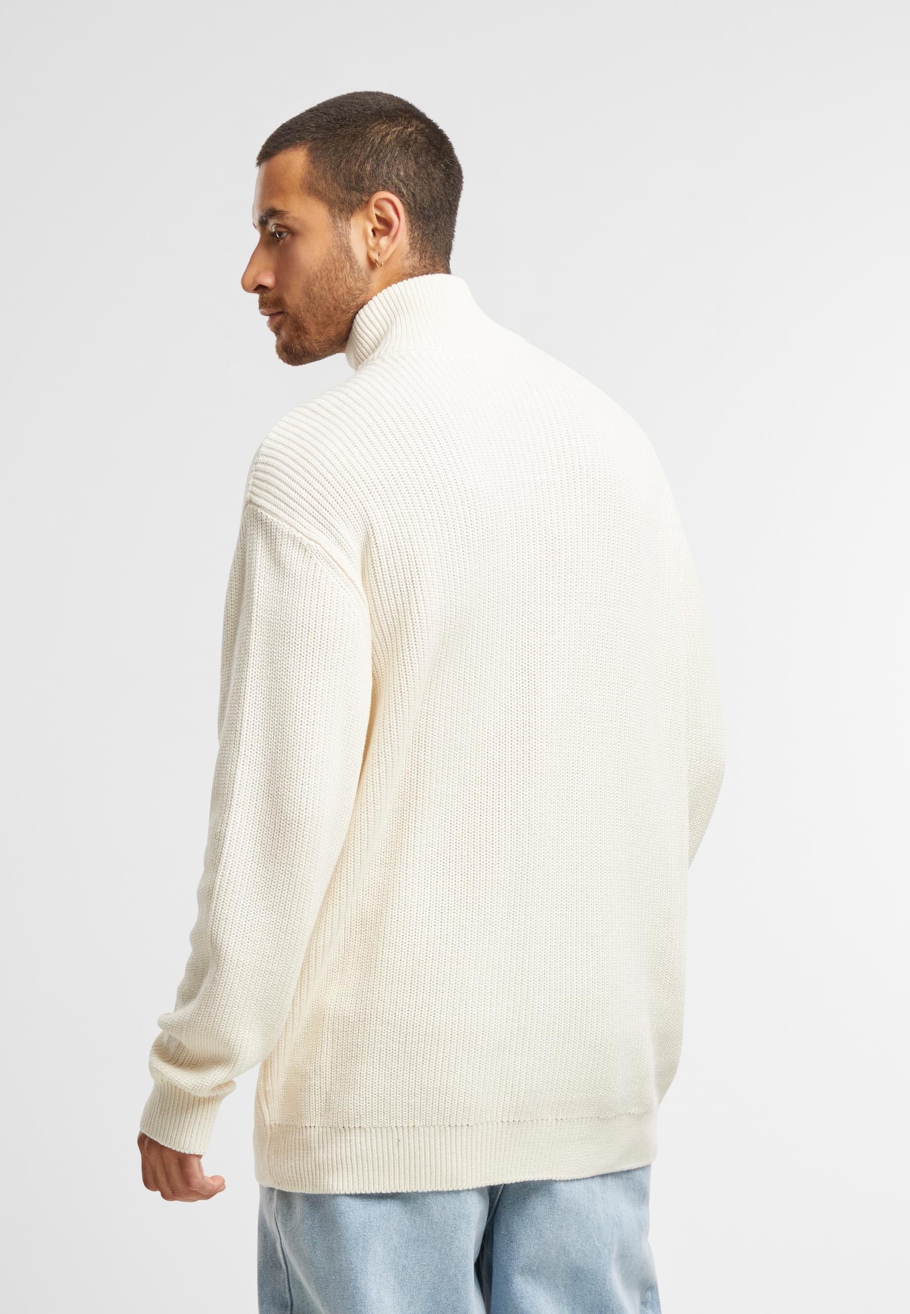 URBAN CLASSICS Sweater »Urban Classics Rib Basic Troyer«, (1 tlg.)
