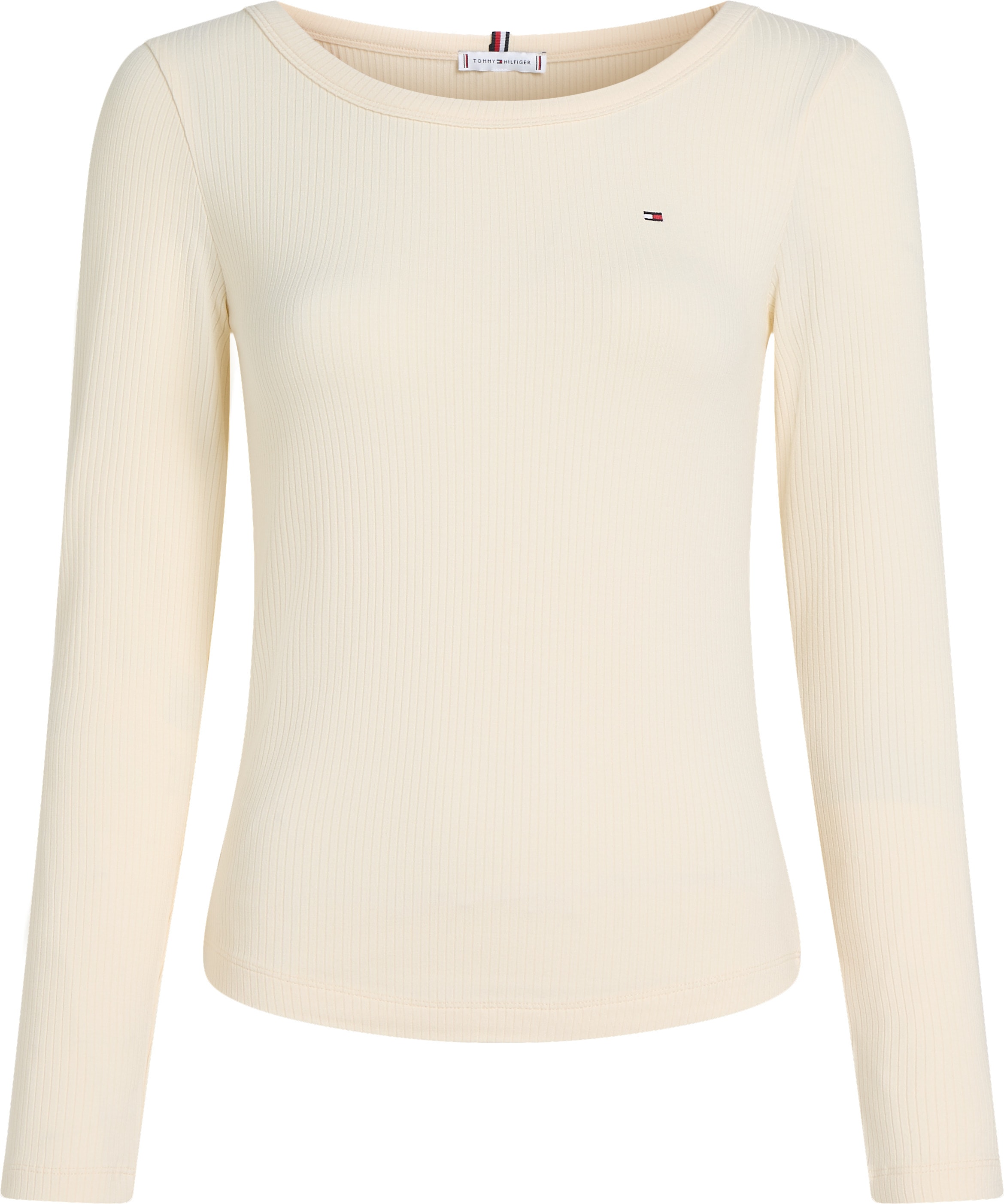 Tommy Hilfiger Curve Langarmshirt "Shirt CRV SLIM 5X2 RIB O", in Großen Grö günstig online kaufen