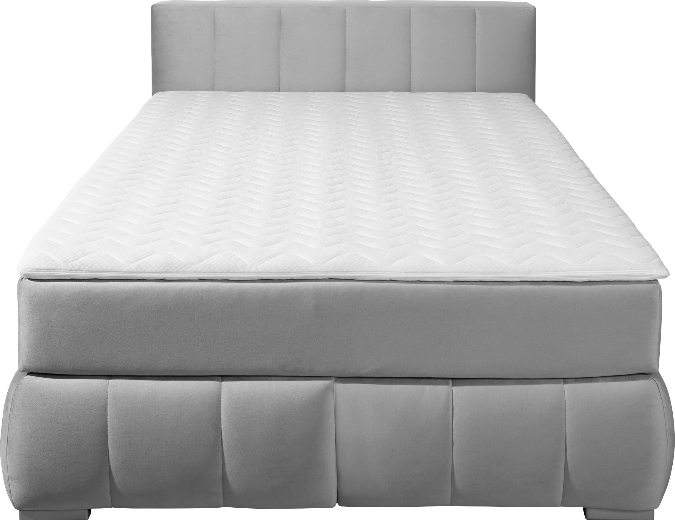Thumbnail - Home affaire Boxspringbett "Chelles" inkl. Topper, in XXL- Überlänge 220 cm, Unterbox mit feine Wölbung