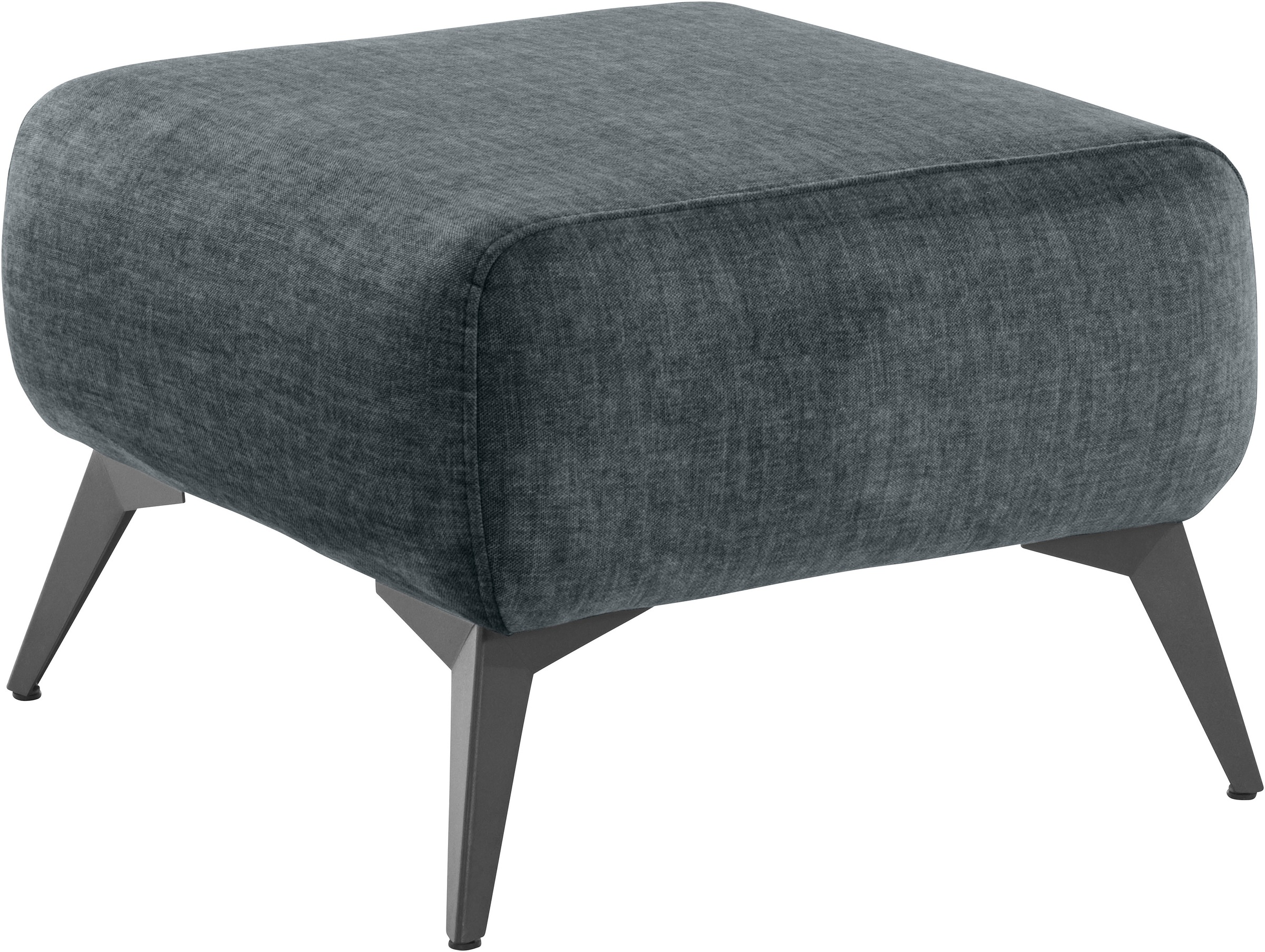 Home affaire Polsterhocker "Baggio, modern" schwarze Metallfüße günstig online kaufen