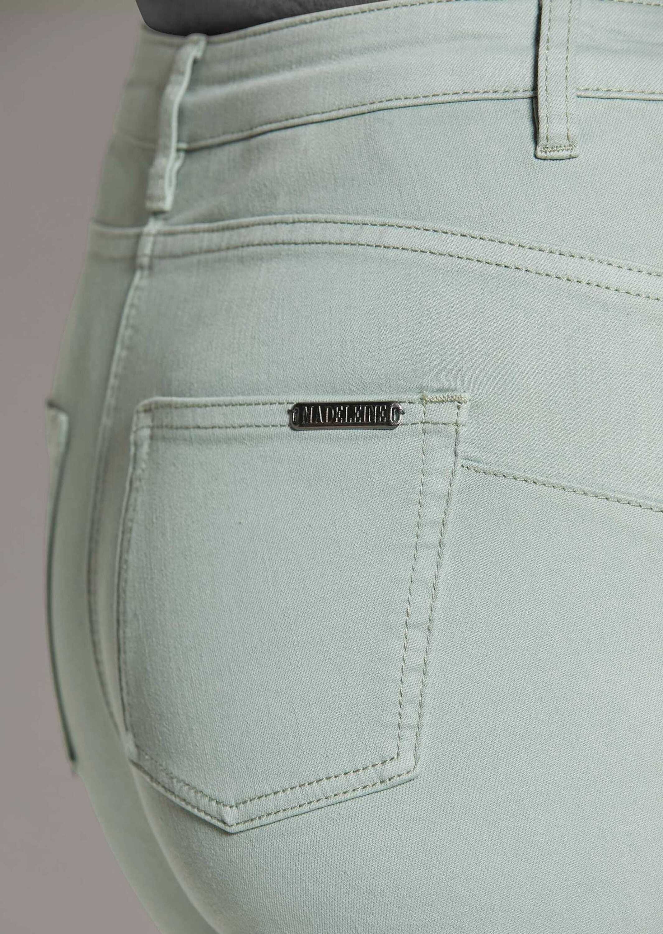 MADELEINE Regular-fit-Jeans »Jeans Jeans mit feinem Fransensaum«