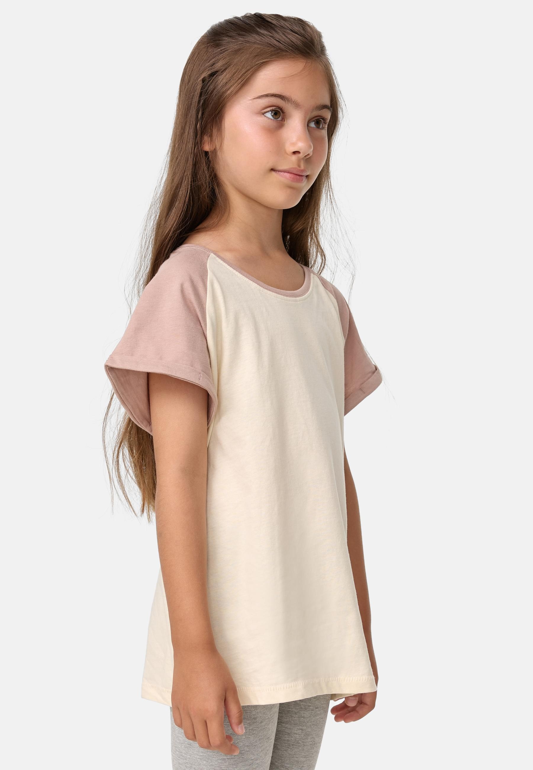 URBAN CLASSICS T-Shirt »Urban Classics Damen Girls Contrast Raglan Tee«, (1 tlg.)