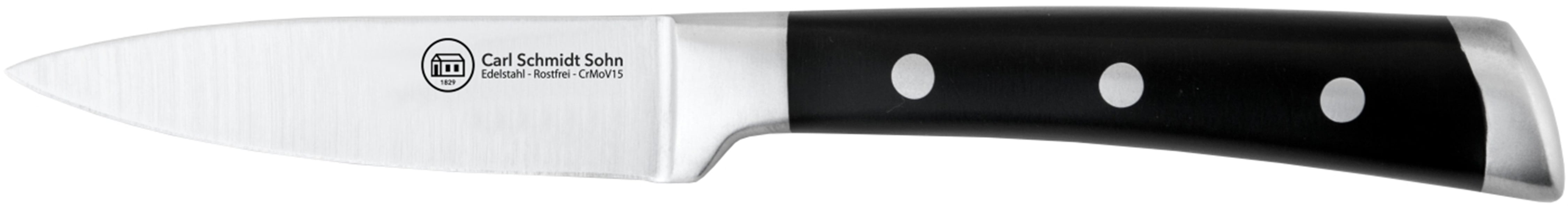 Carl Schmidt Sohn Spickmesser "HERNE, 9 cm, Edelstahl rostfrei" mit ergonomischem Griff und Messerkropf