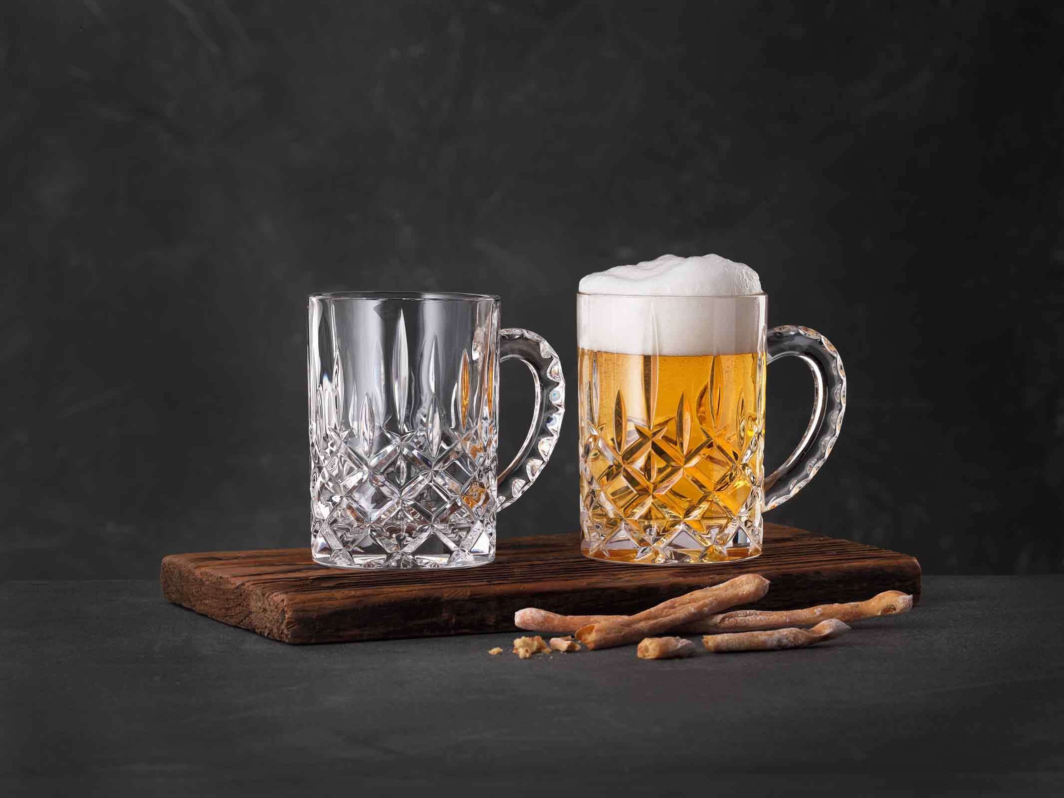 Nachtmann Bierglas »Bierkrüge Noblesse 0,5 Liter 2er Set transparent«
