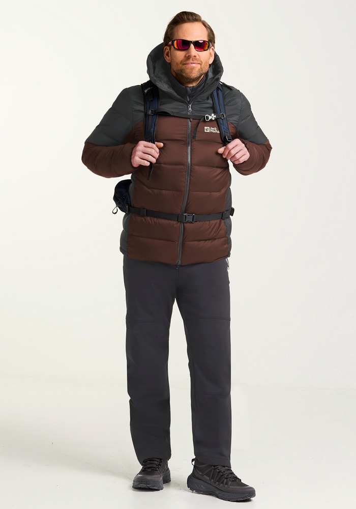 Jack Wolfskin Daunenjacke »NEBELHORN DOWN HOODY M RDS«, mit Kapuze