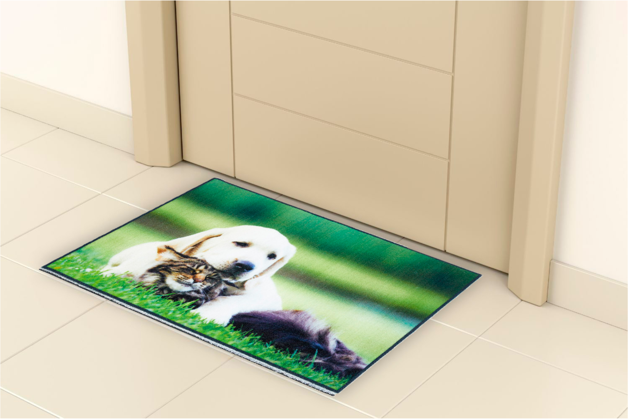 Andiamo Fußmatte "Modern" rechteckig 6,5 mm Höhe Schmutzfangmatte, bedruckt günstig online kaufen