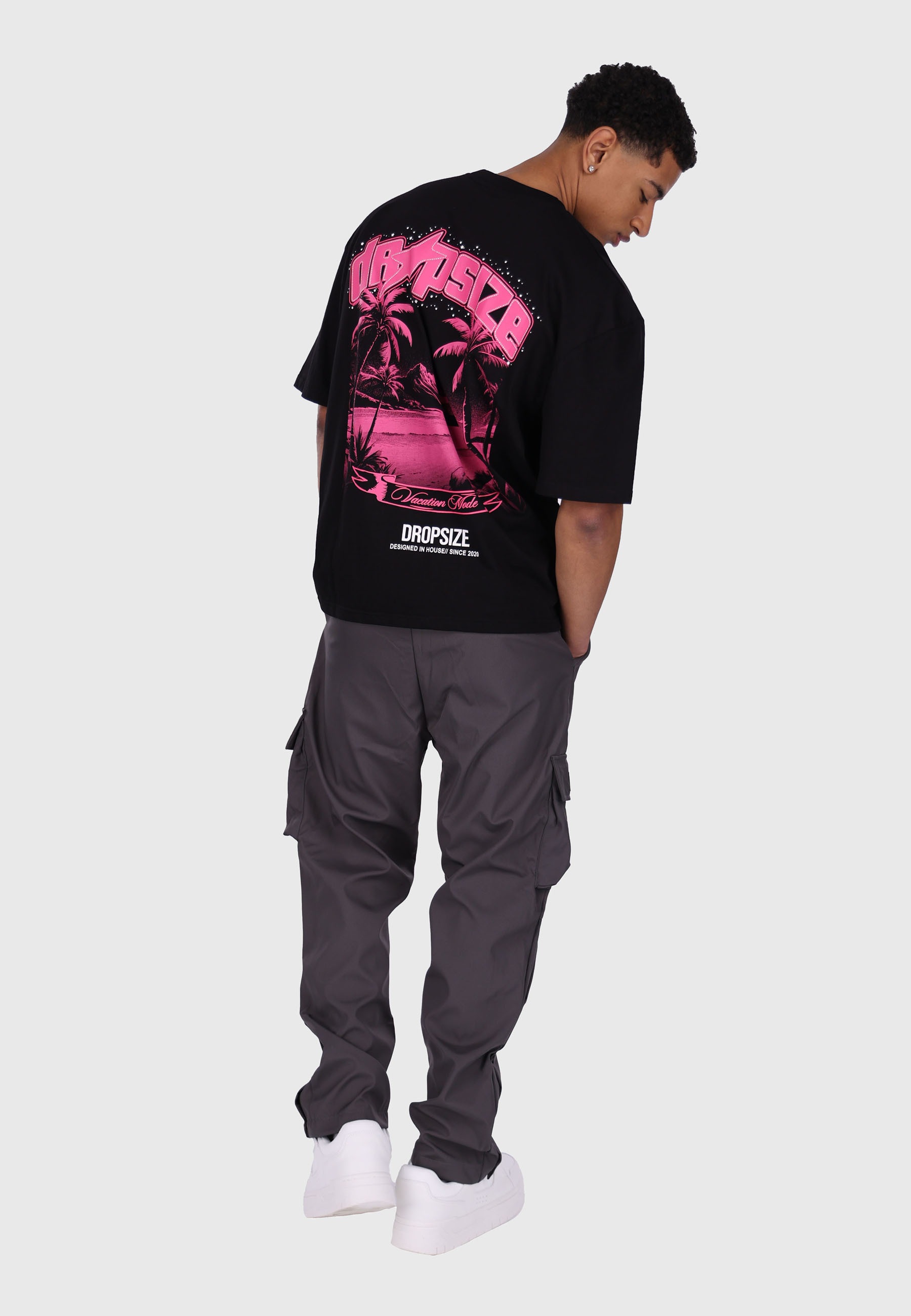 Dropsize T-Shirt »Dropsize HEAVY OVERSIZE PALMTREES T-SHIRT« 1 Stk.