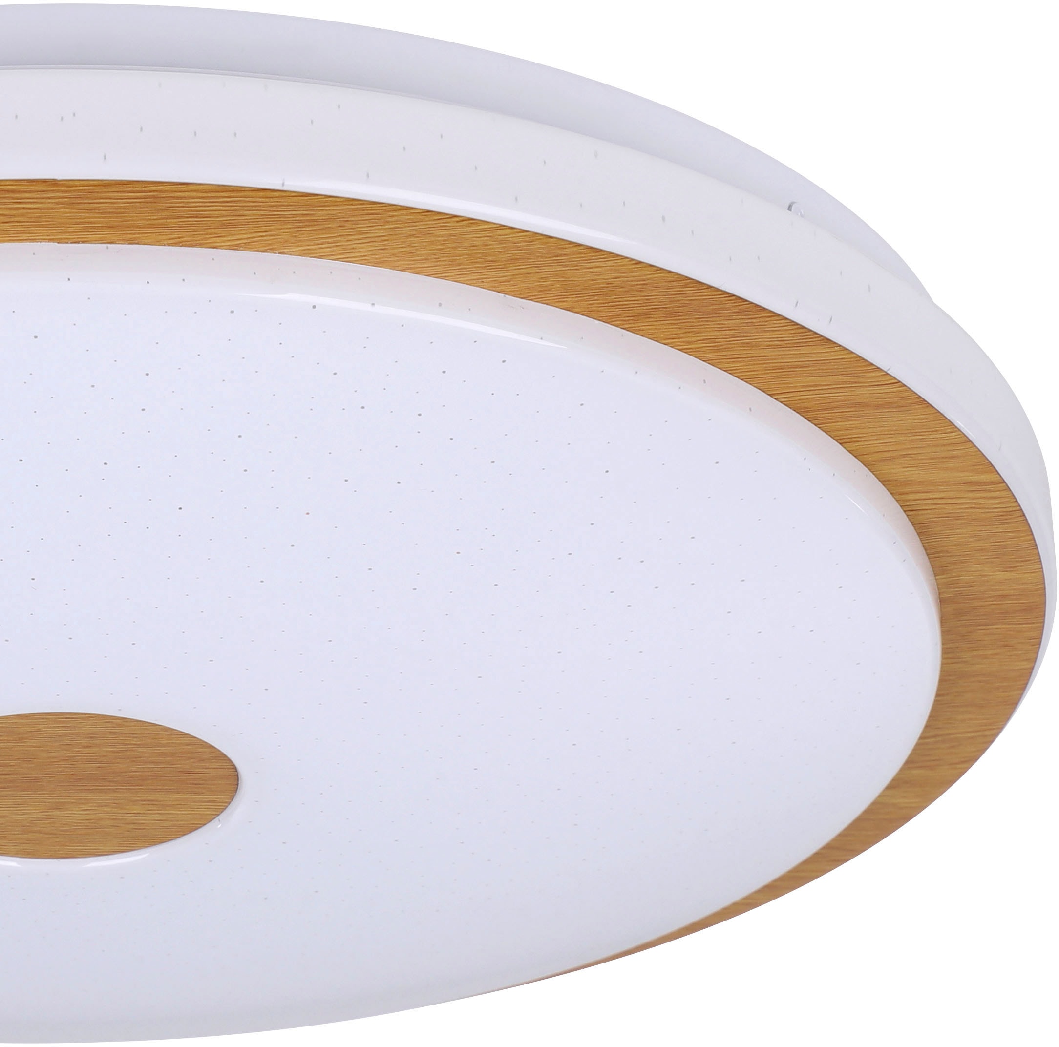 EGLO Deckenleuchte »LANCIANO LED fest weiß-braun aus inkl. Holz 1« Watt in BAUR Stahl, - / integriert | 24