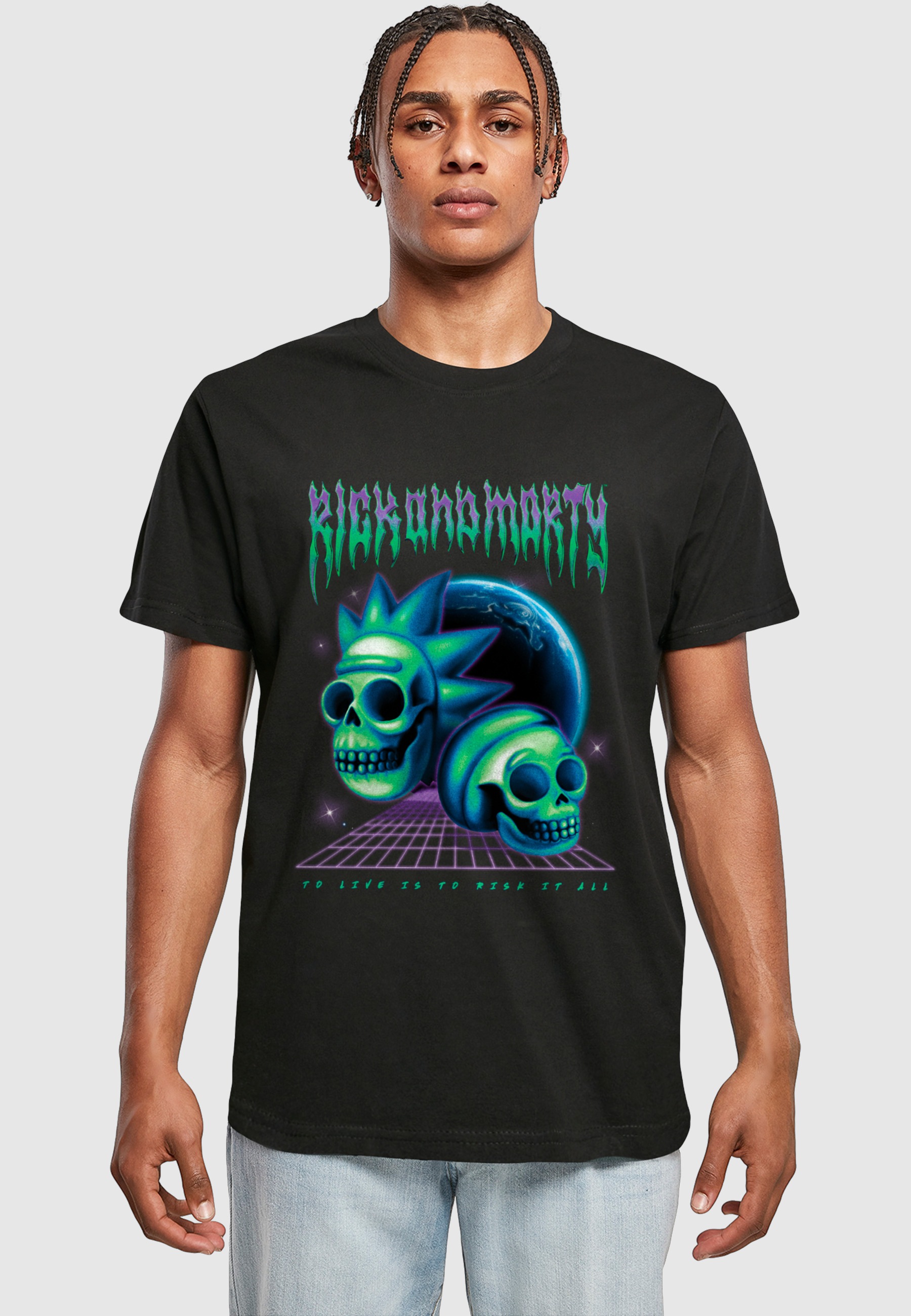 Merchcode T-Shirt »Merchcode Rick & Morty Skull Tee« 1 Stk.