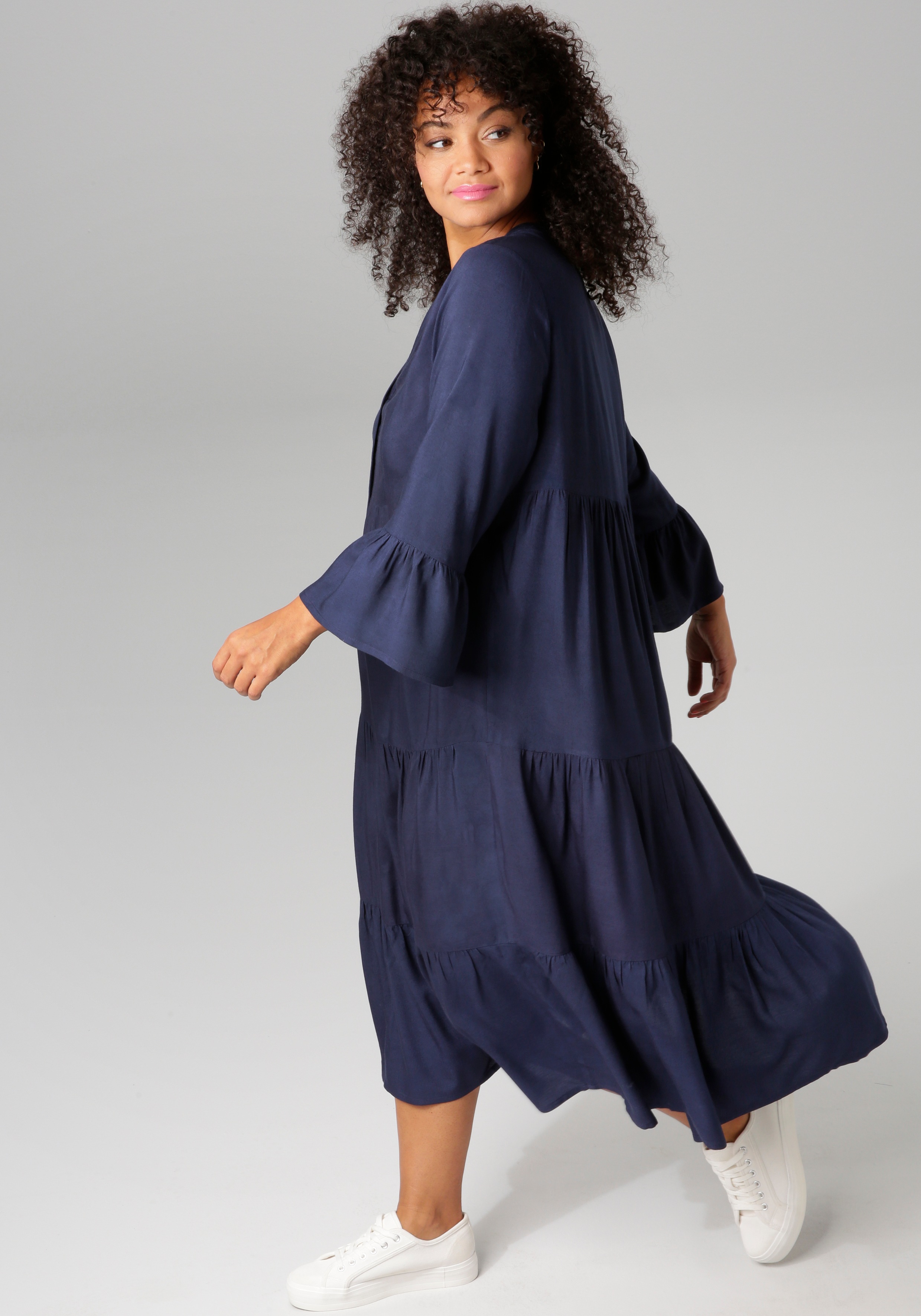 Thumbnail - Aniston PLUS Midikleid, In trendigen Farben