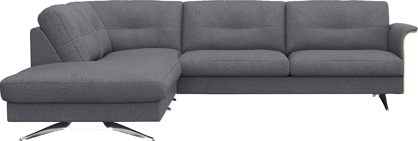 FLEXLUX Ecksofa "Glow", Skandinavisches Design, In hochwertiger Verarbeitun günstig online kaufen