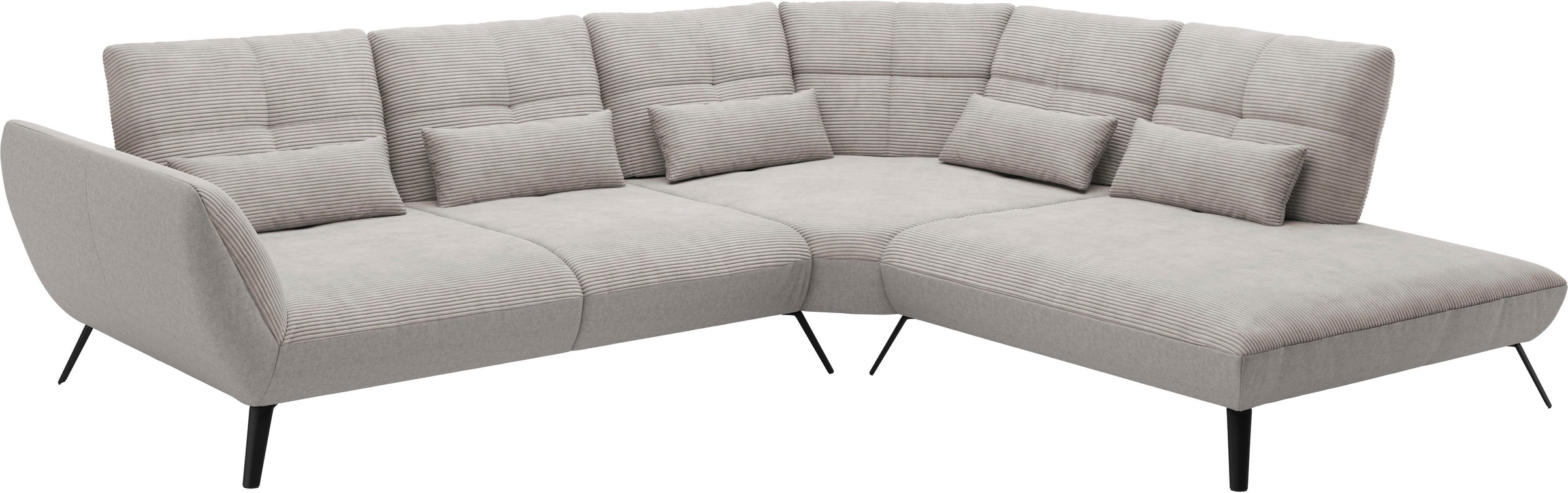 Places of Style Ecksofa »Mikado L-Form«, inkl. Sitztiefenverstellung und Armteilverstellung