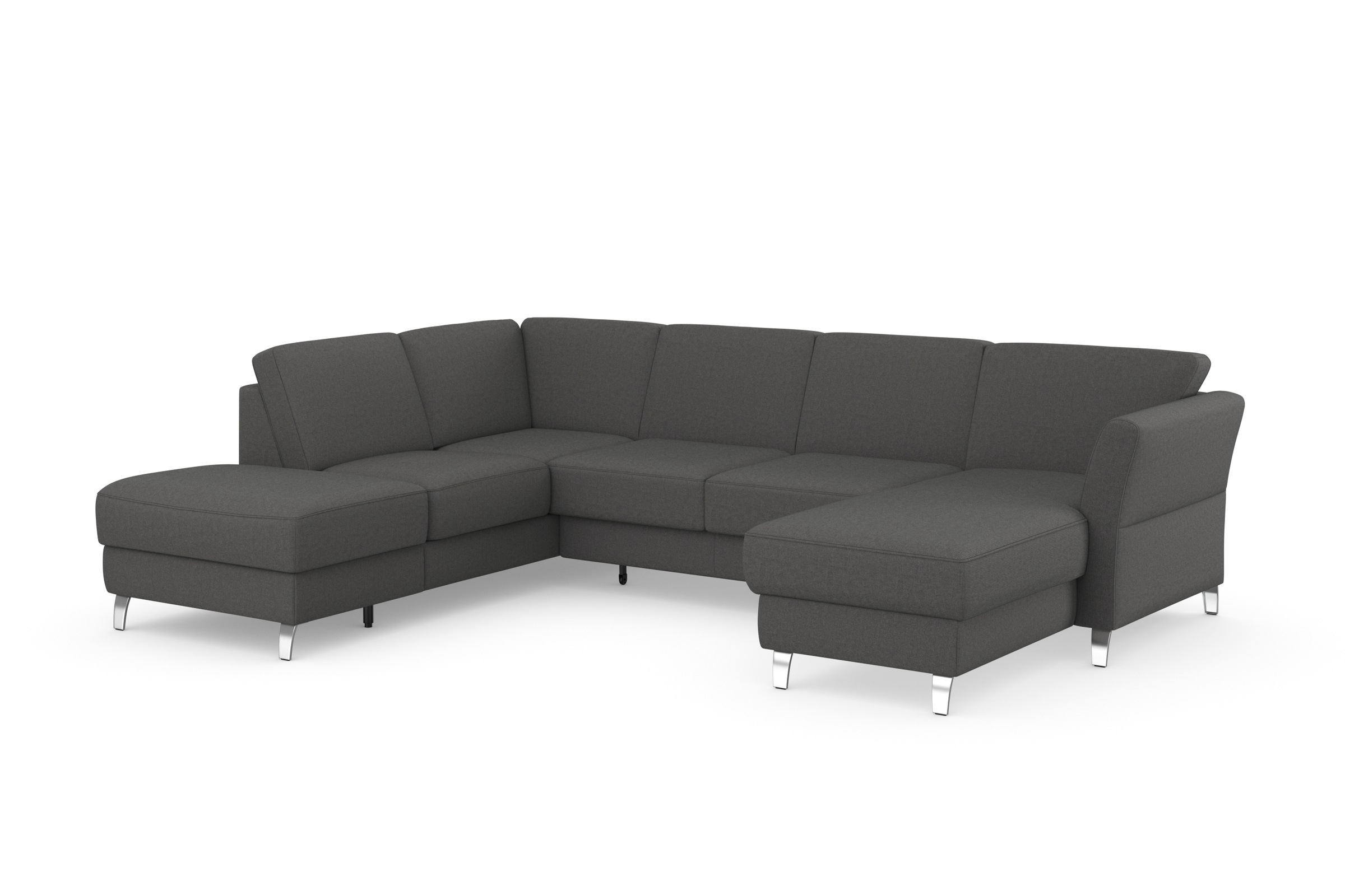 sit&more Wohnlandschaft »Visby U-Form«, Wahlweise mit Bettfunktion und Stauraum, frei im Raum stellbar