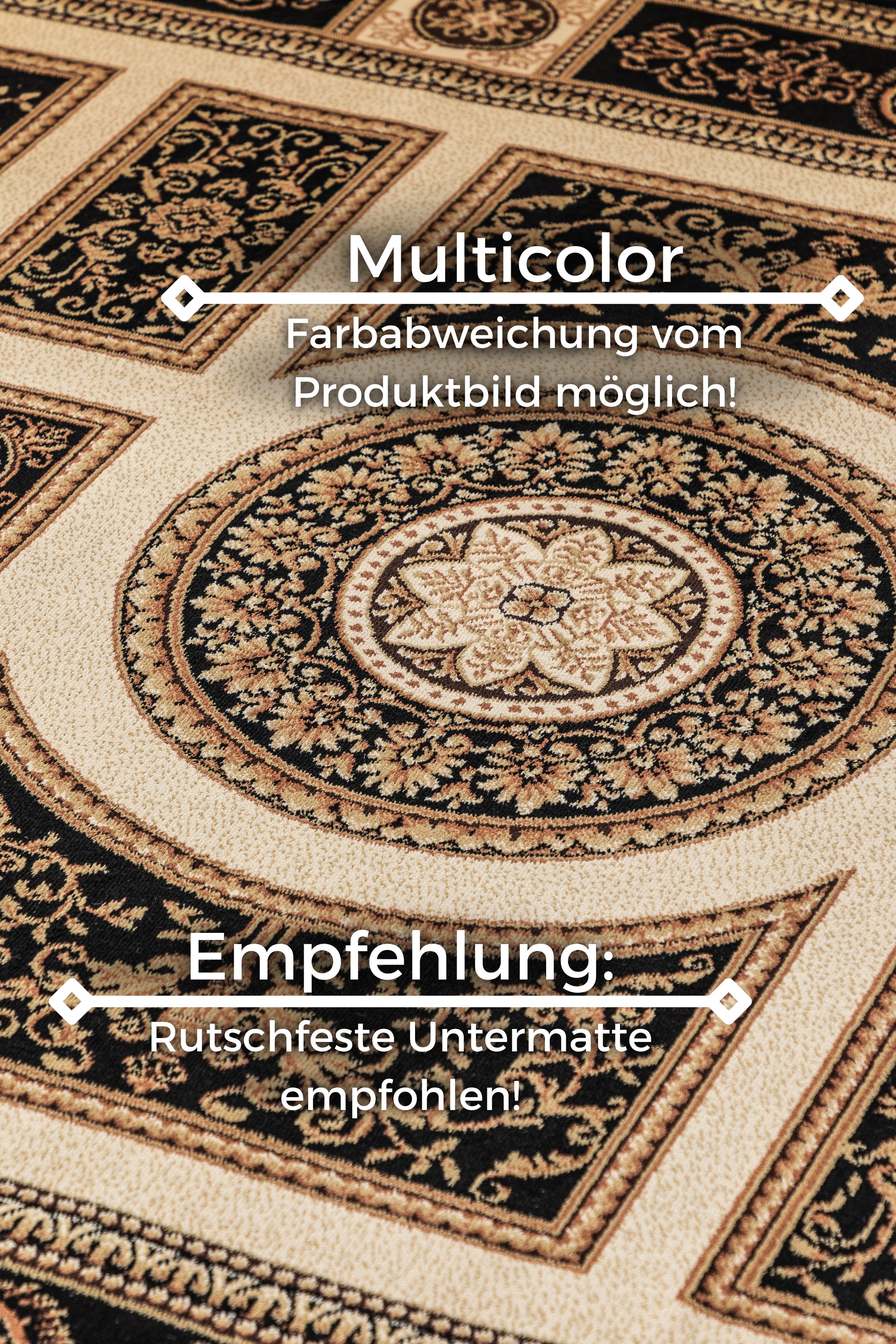 NORTHRUGS Teppich »Guzara«, rechteckig, 8 mm Höhe, Orient Optik, Läufer, strapazierfähig, pflegeleicht, robust