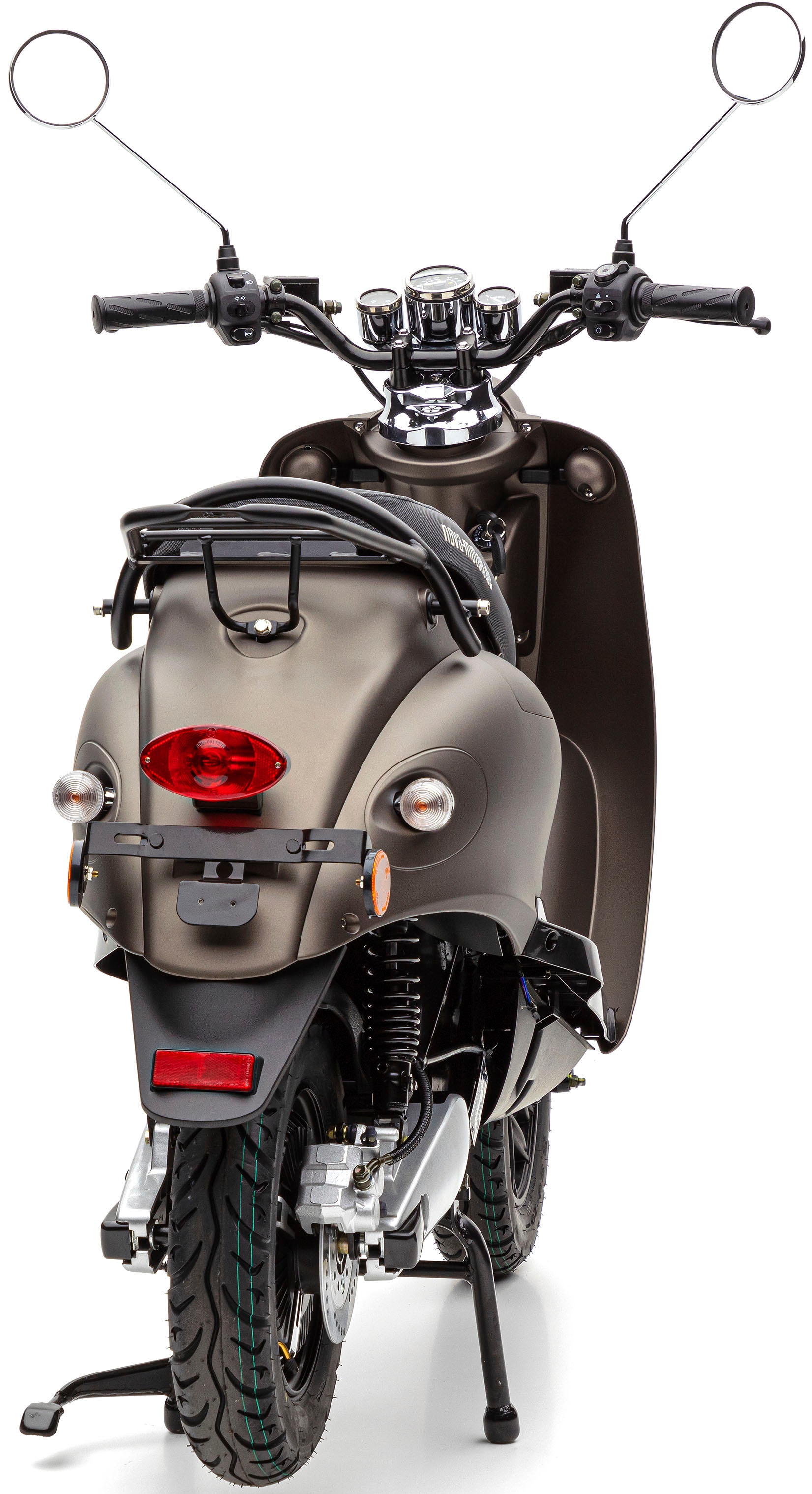 [Auf Lager] Nova Motors E-Motorroller »eRetro Star Rechnung | BAUR härteverstellbare hinten Li«, Dual-Stoßdämpfer auf