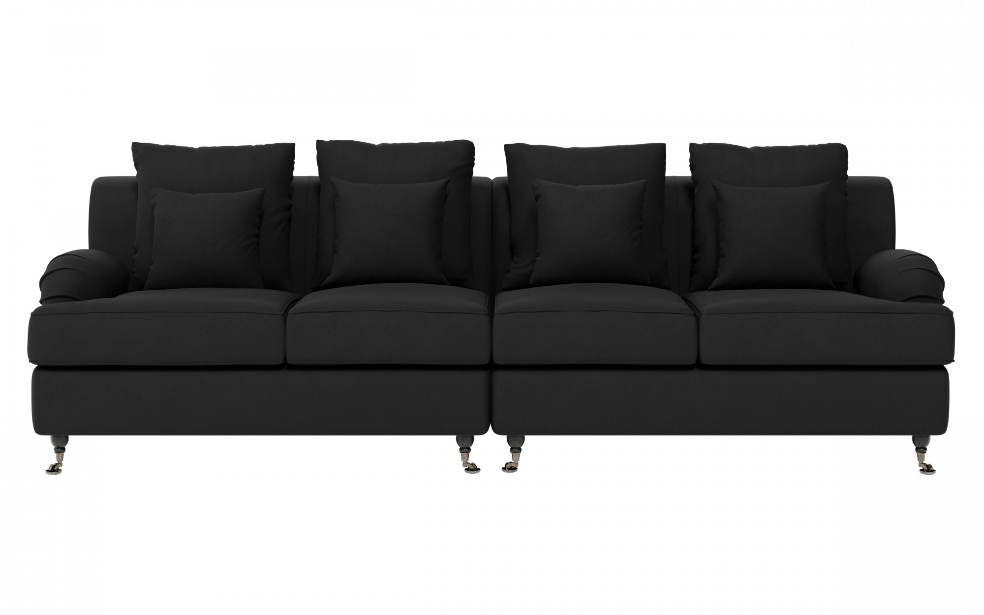 Guido Maria Kretschmer Home&Living Big-Sofa »NORIN«, zwei Fußarten: vorne - Rollen, hinten - Holzfüße