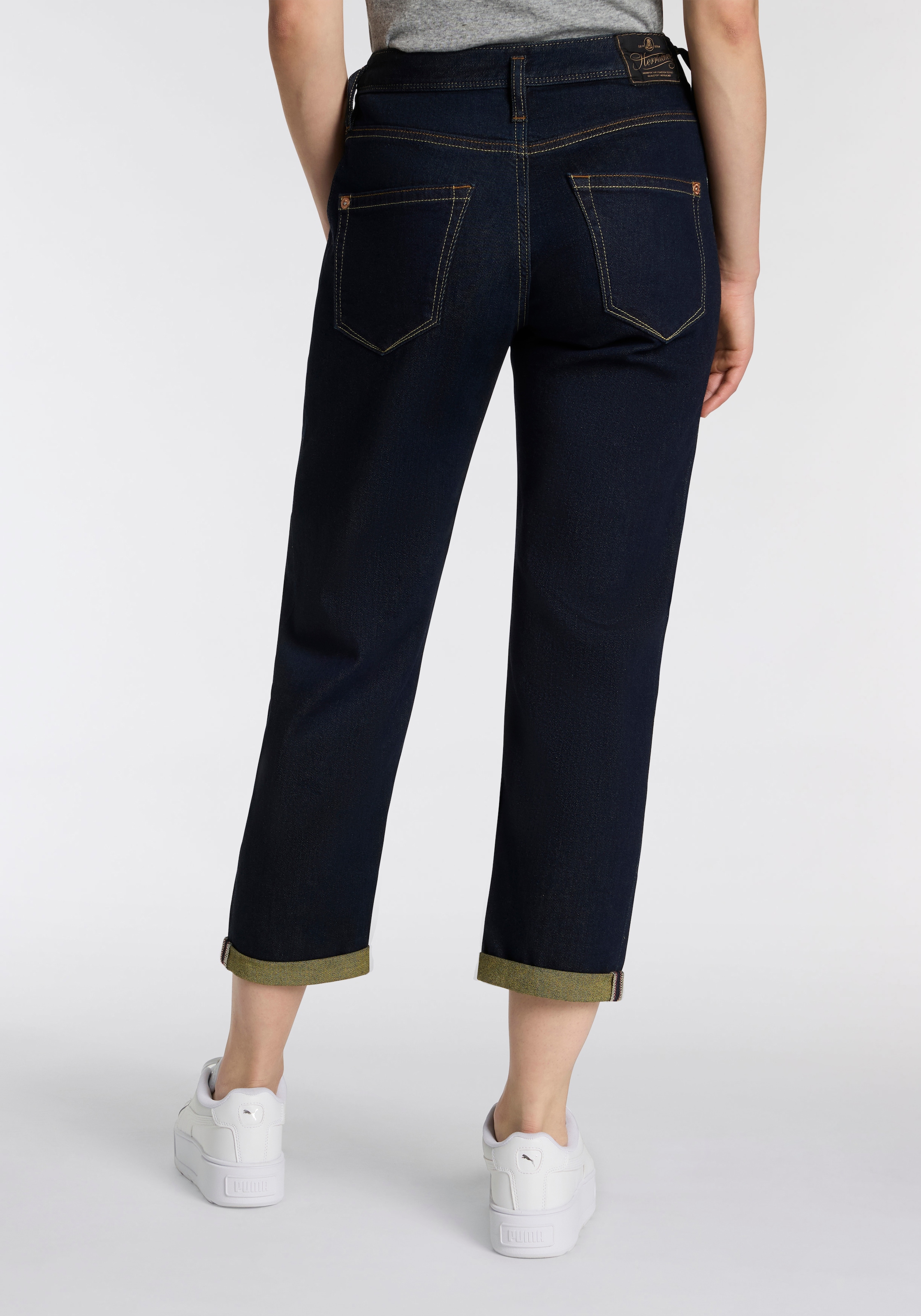 Herrlicher Boyfriend-Jeans »Shyra Tap Denim Comfort«, mit Umschlagsaum