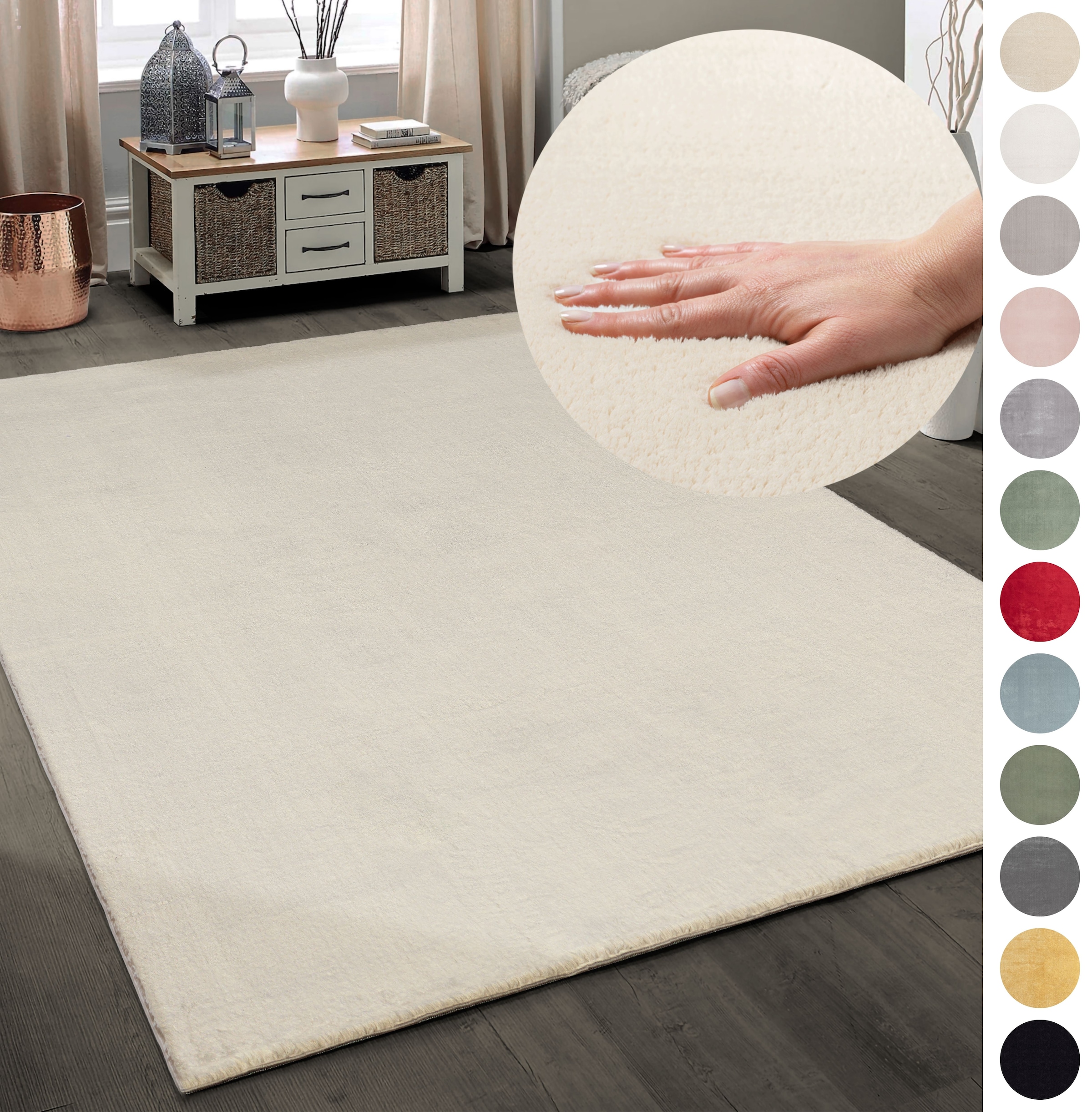 OTTO home Teppich "Arabell, Kunstfellteppich, Felloptik, waschbar," rechtec günstig online kaufen