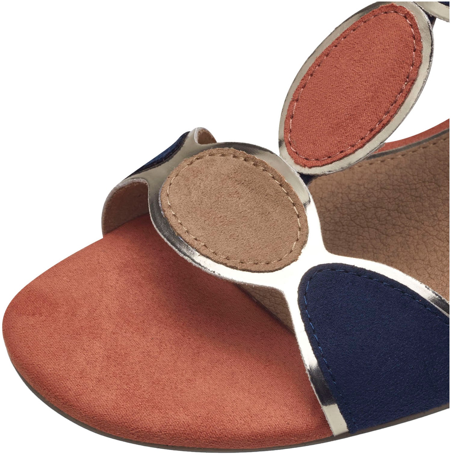 MARCO TOZZI Sandalette, Blockabsatz, Sommerschuh, Riemchensandale mit verstellbarer Schnalle