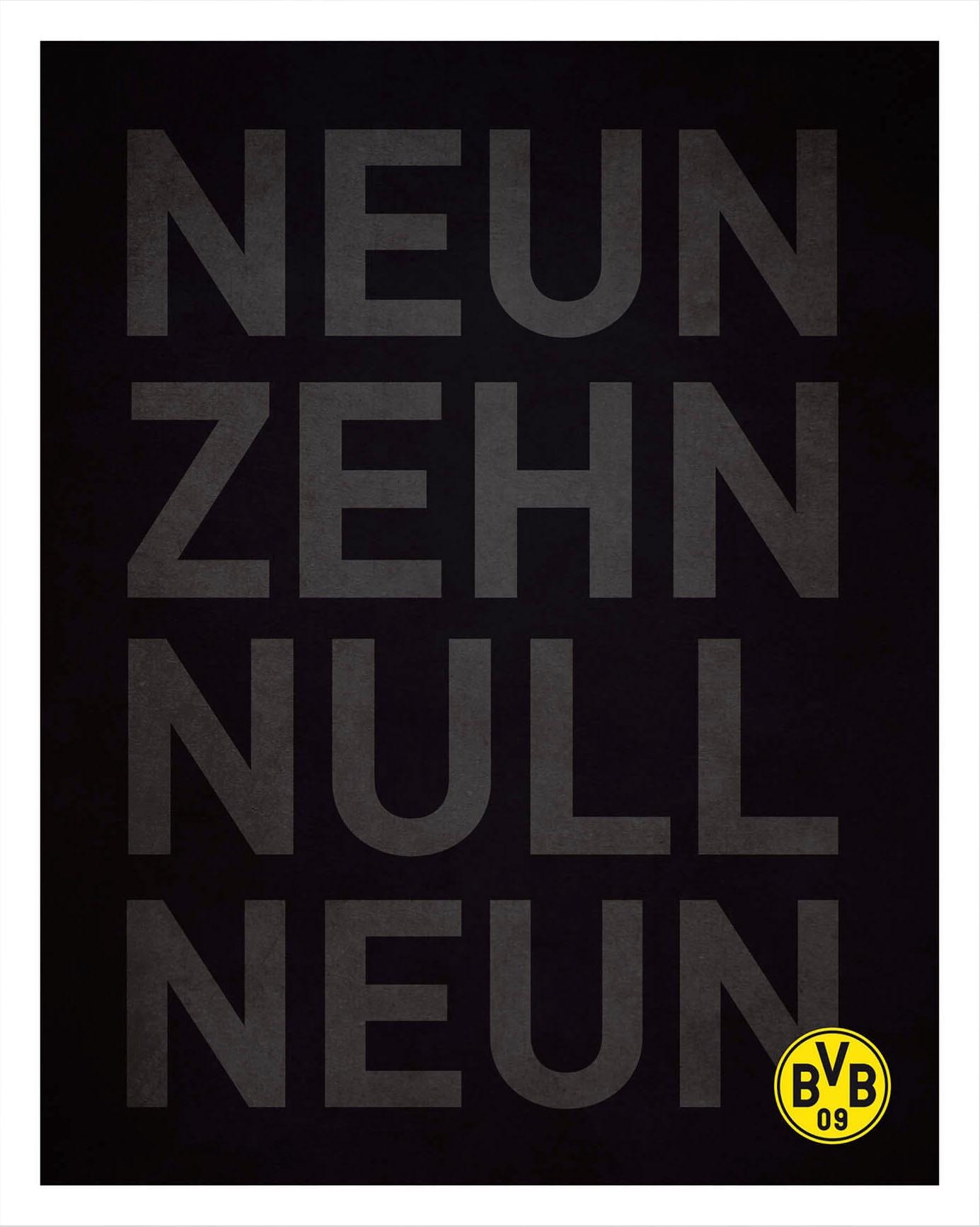 Wall-Art Poster »BVB Neun Zehn Null Neun«, Menschen, Poster ohne Bilderrahmen
